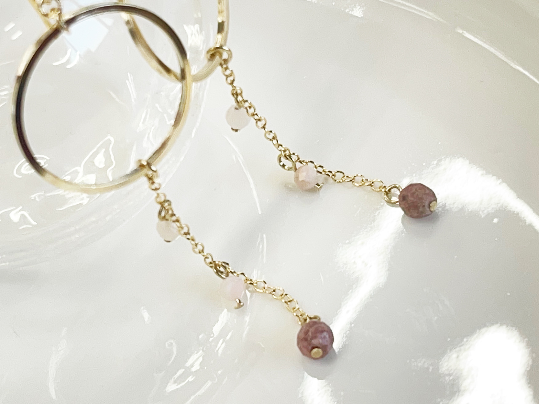 誕生石　サークルピアス