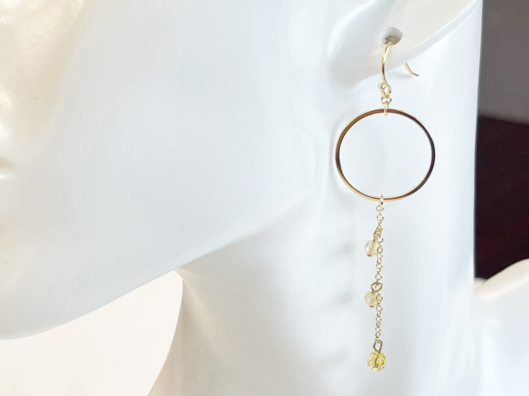 誕生石　サークルピアス