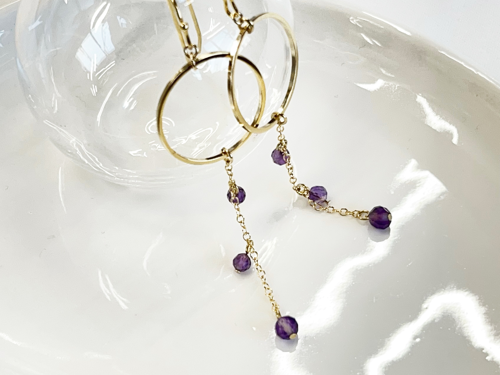 誕生石　サークルピアス