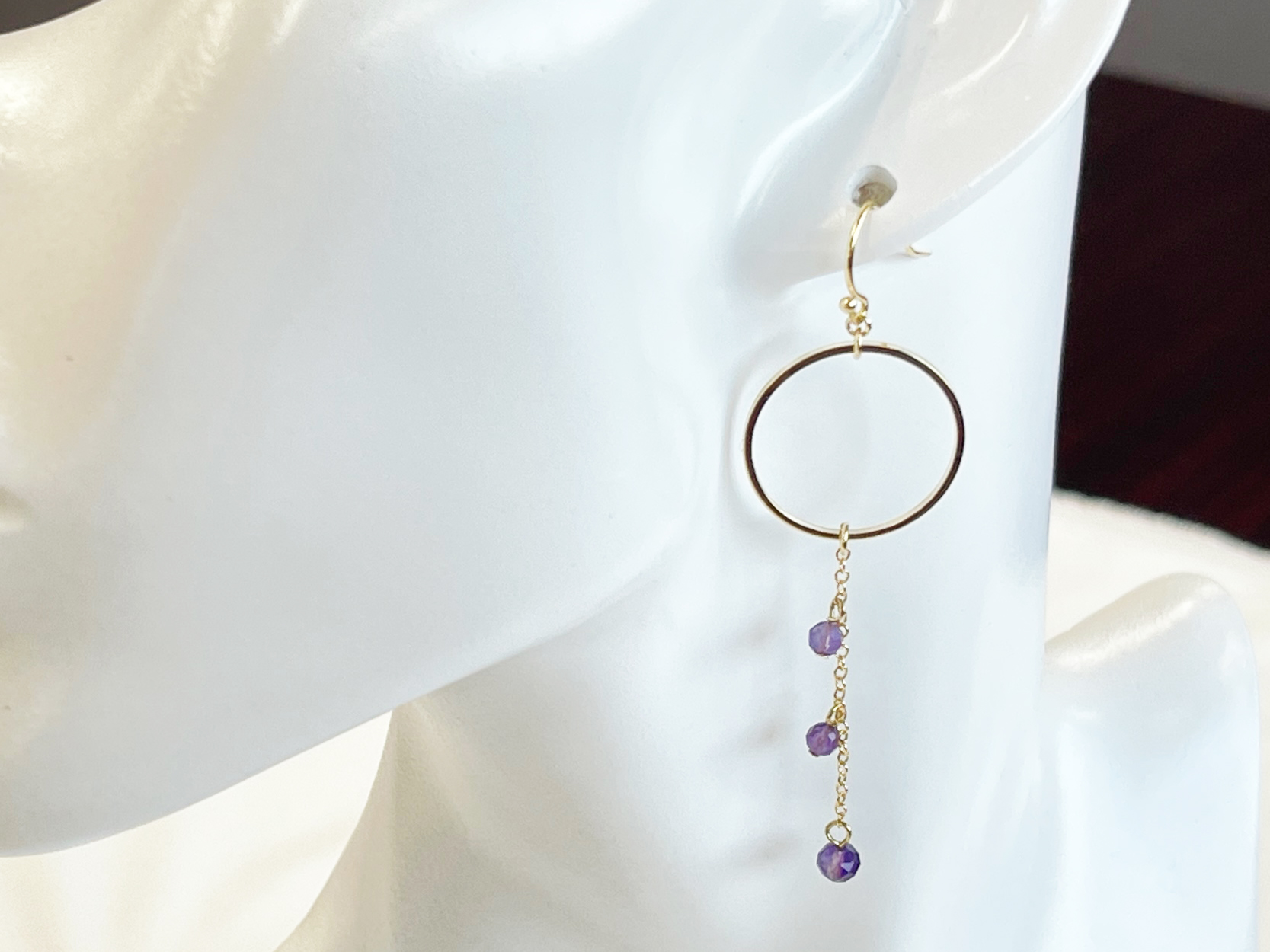 誕生石　サークルピアス