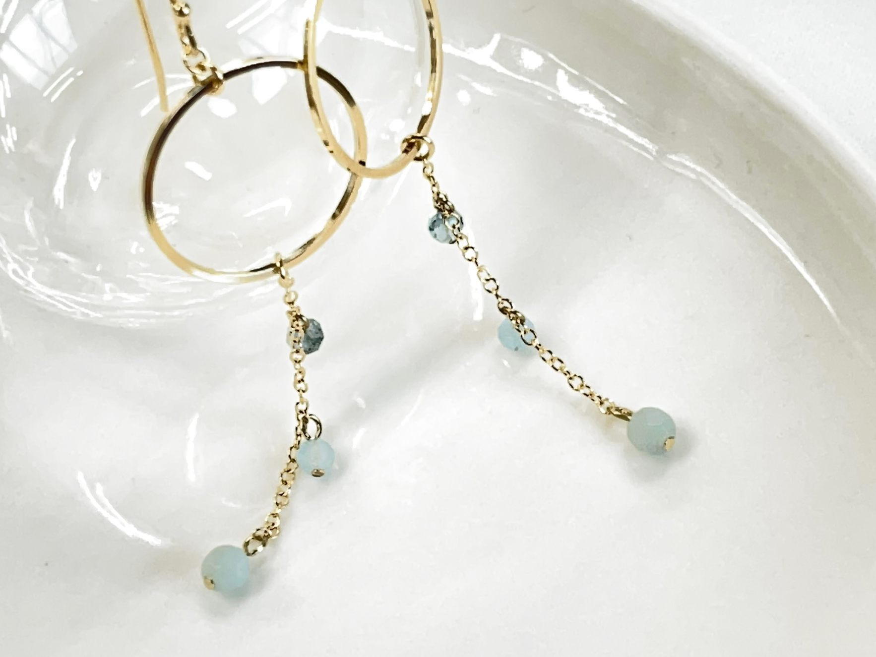 誕生石　サークルピアス