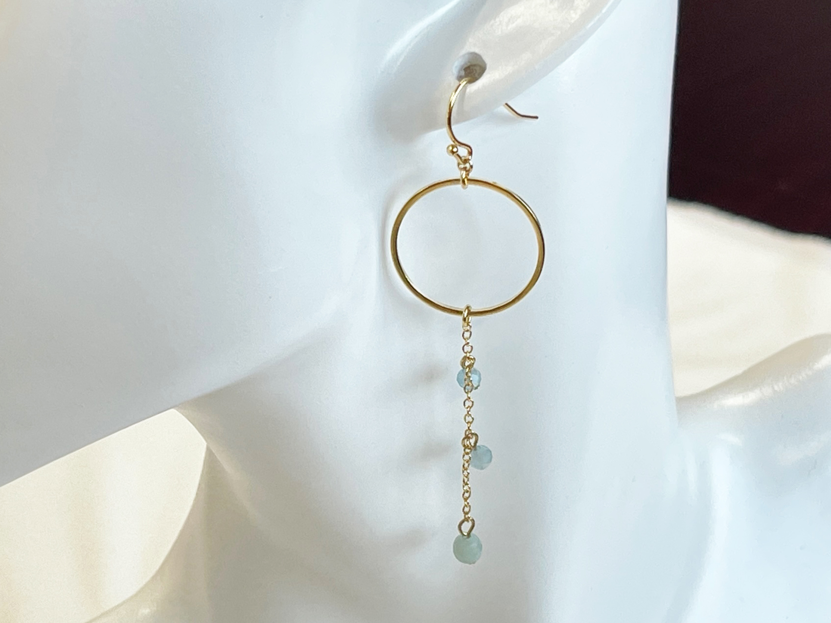 誕生石　サークルピアス