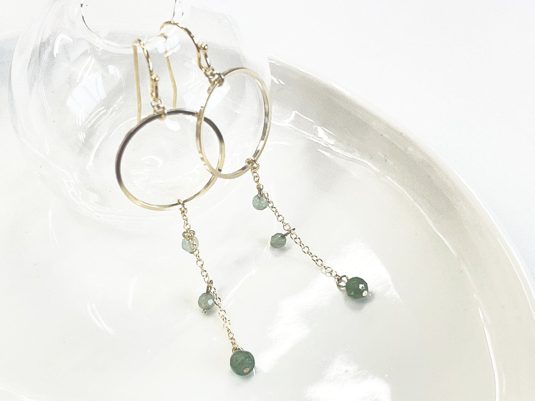 誕生石　サークルピアス