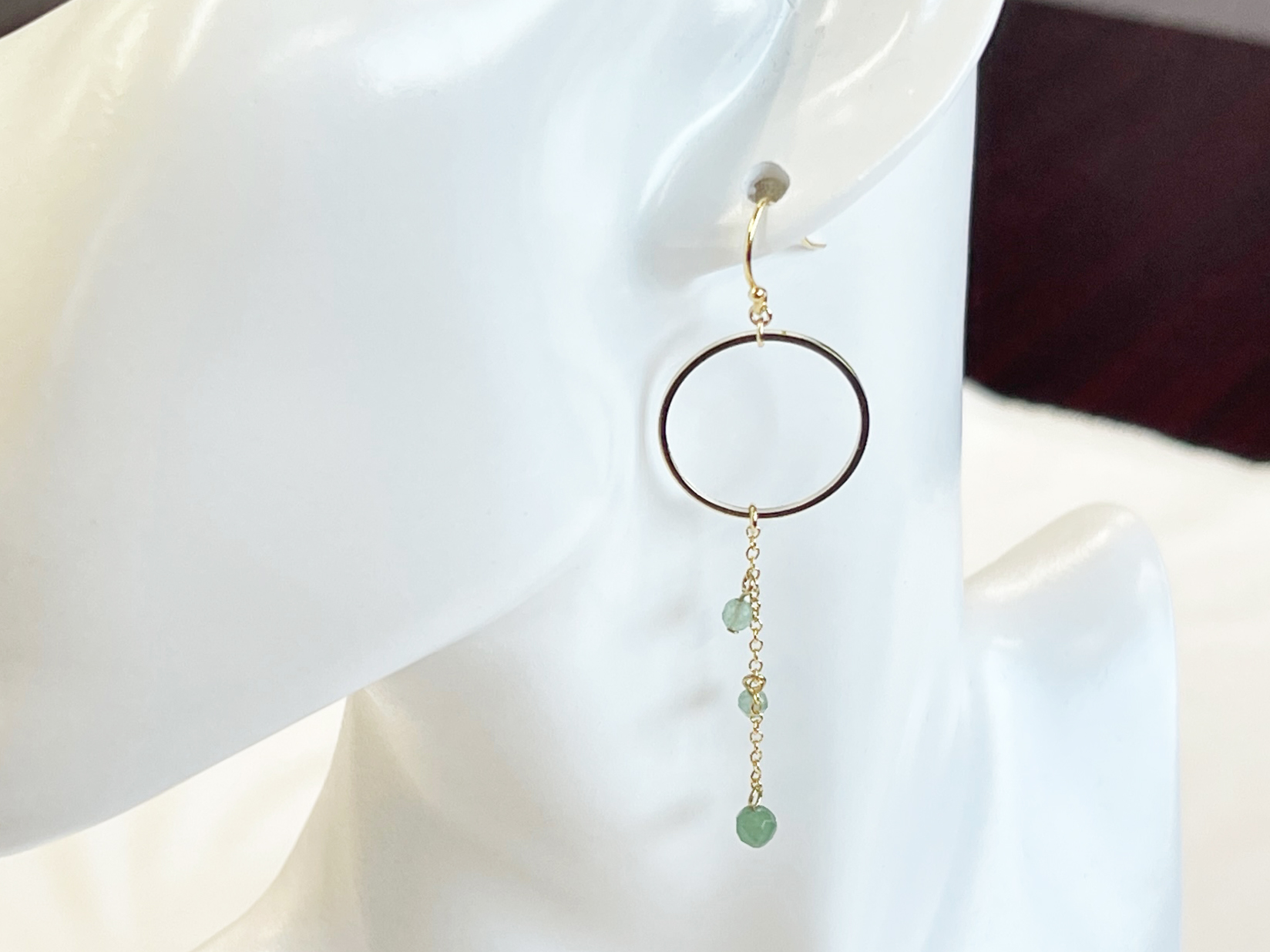 誕生石　サークルピアス