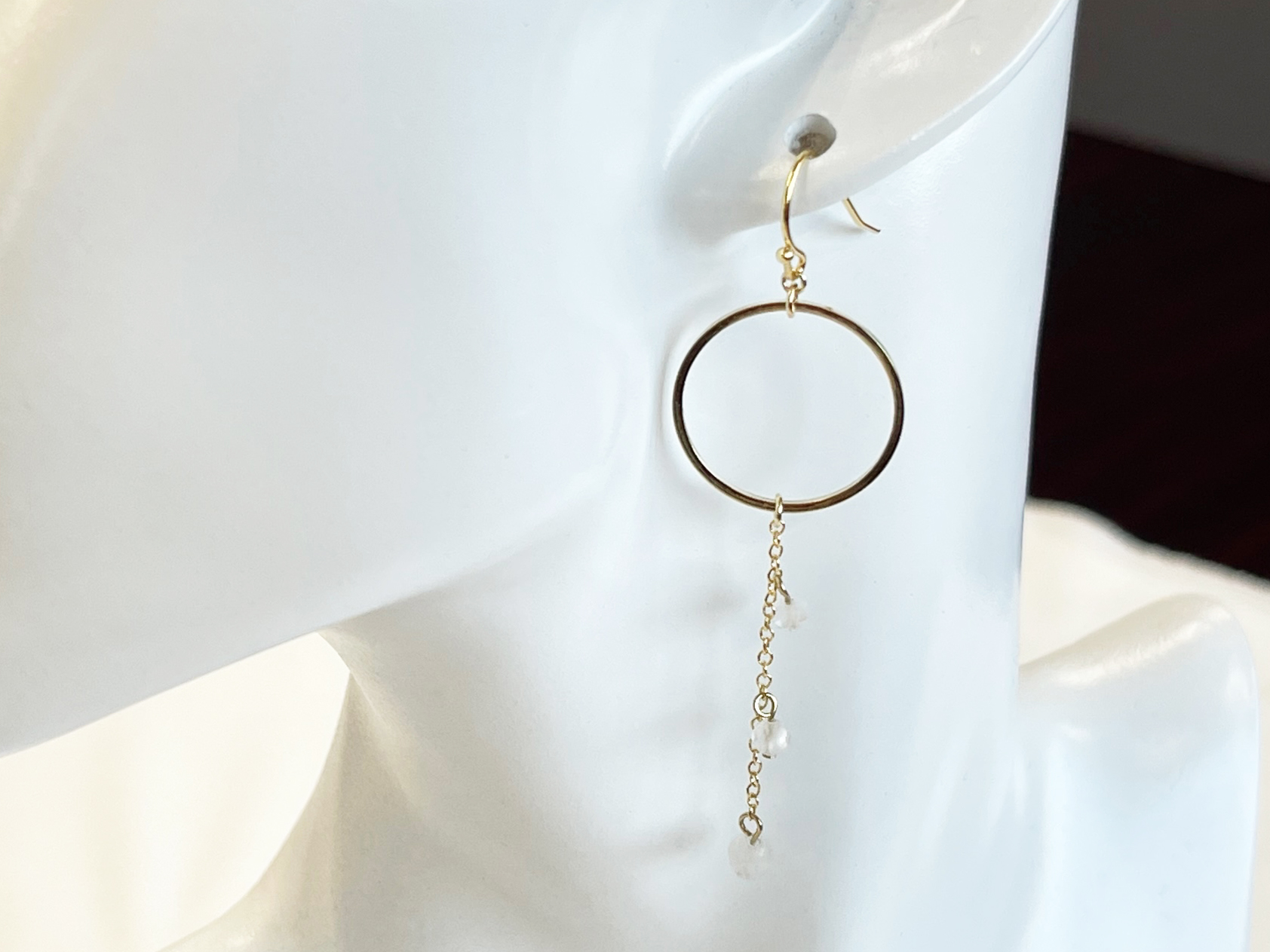 誕生石　サークルピアス