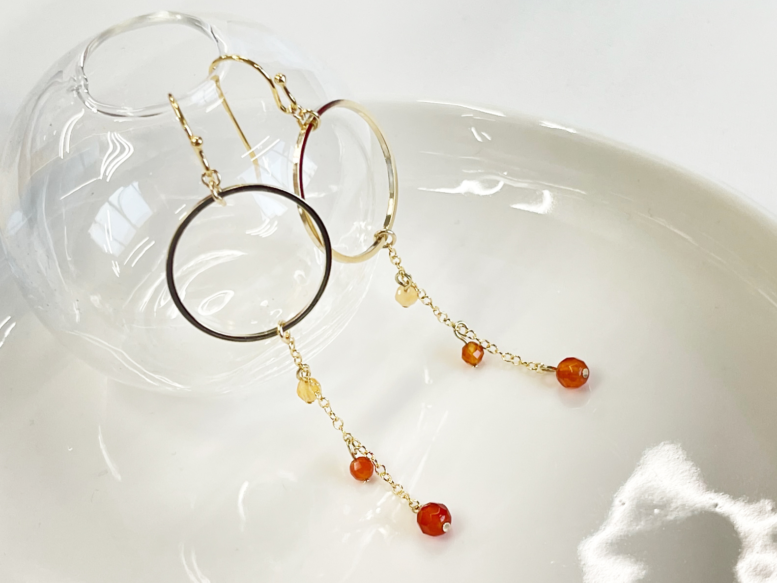 誕生石　サークルピアス