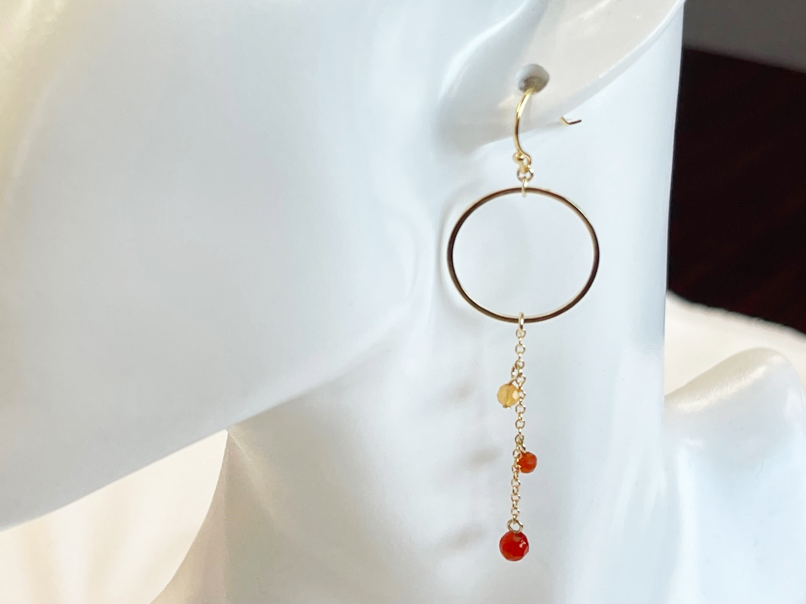 誕生石　サークルピアス