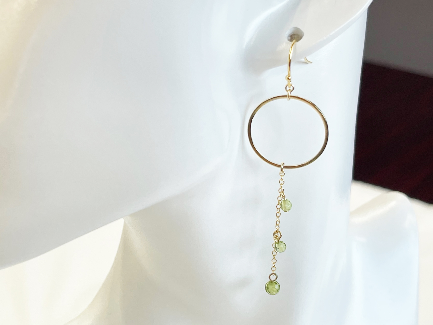 誕生石　サークルピアス