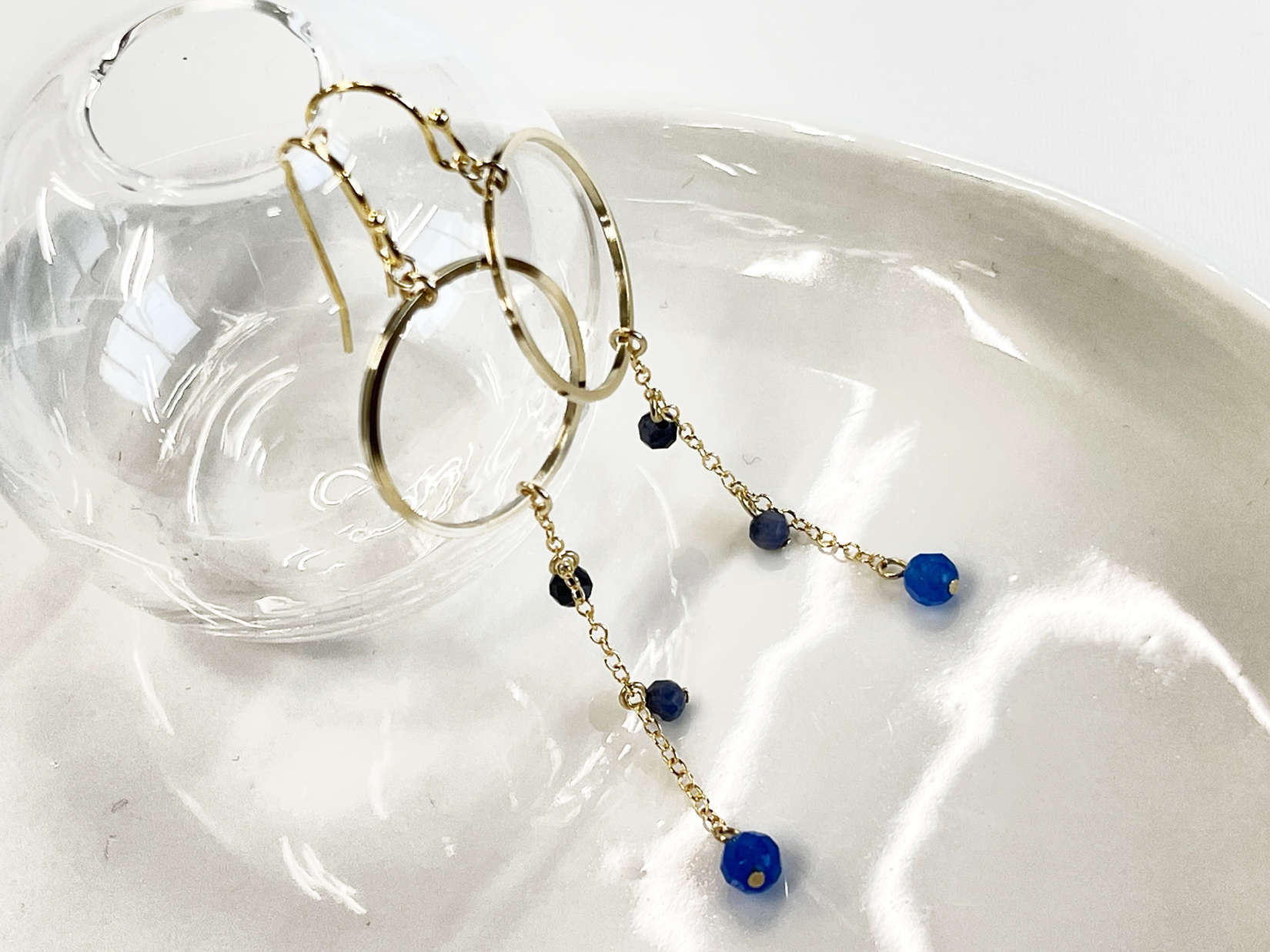 誕生石　サークルピアス