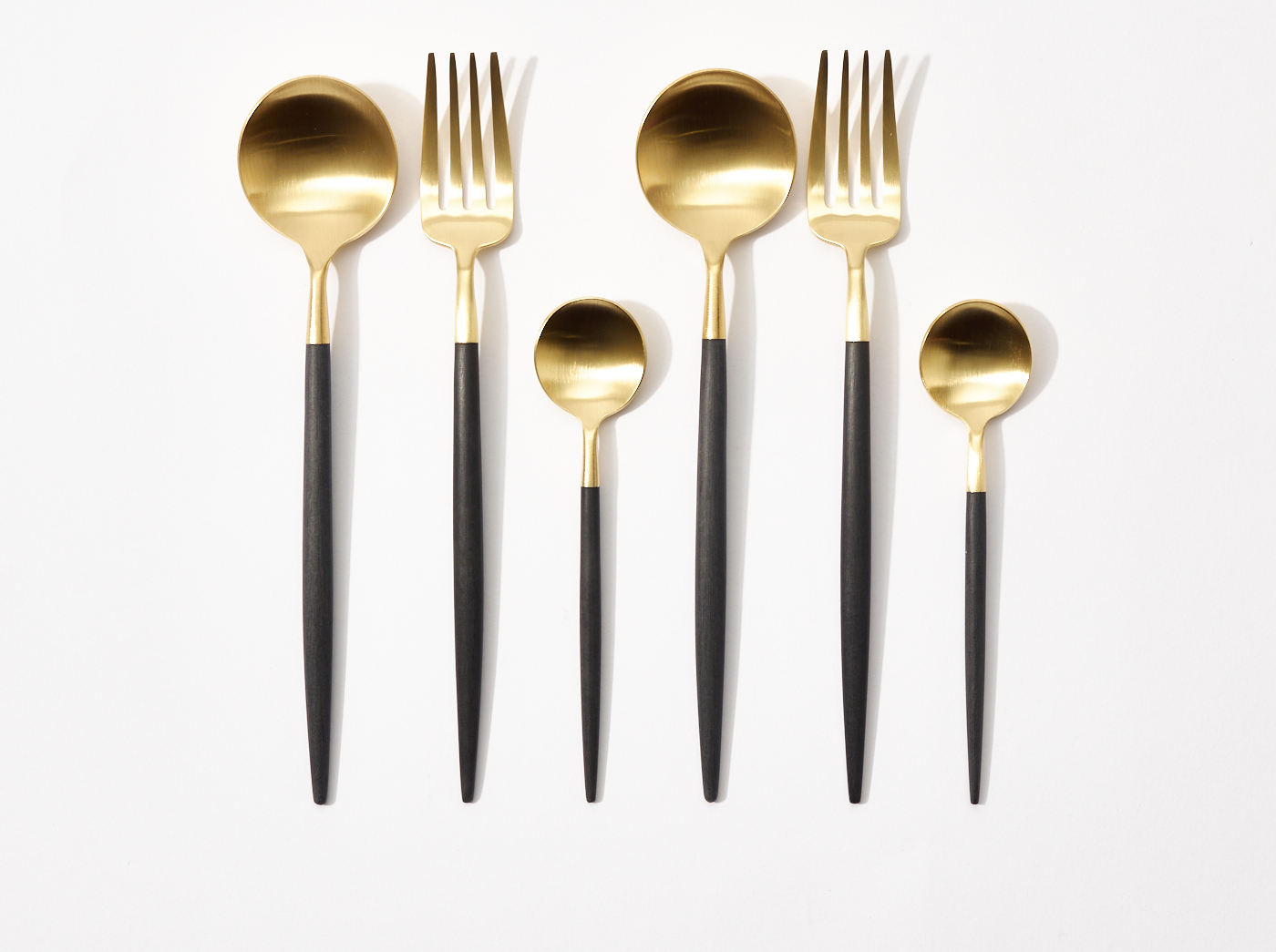 【名入れ】クチポール ゴアブラックxゴールド デザートペアセット