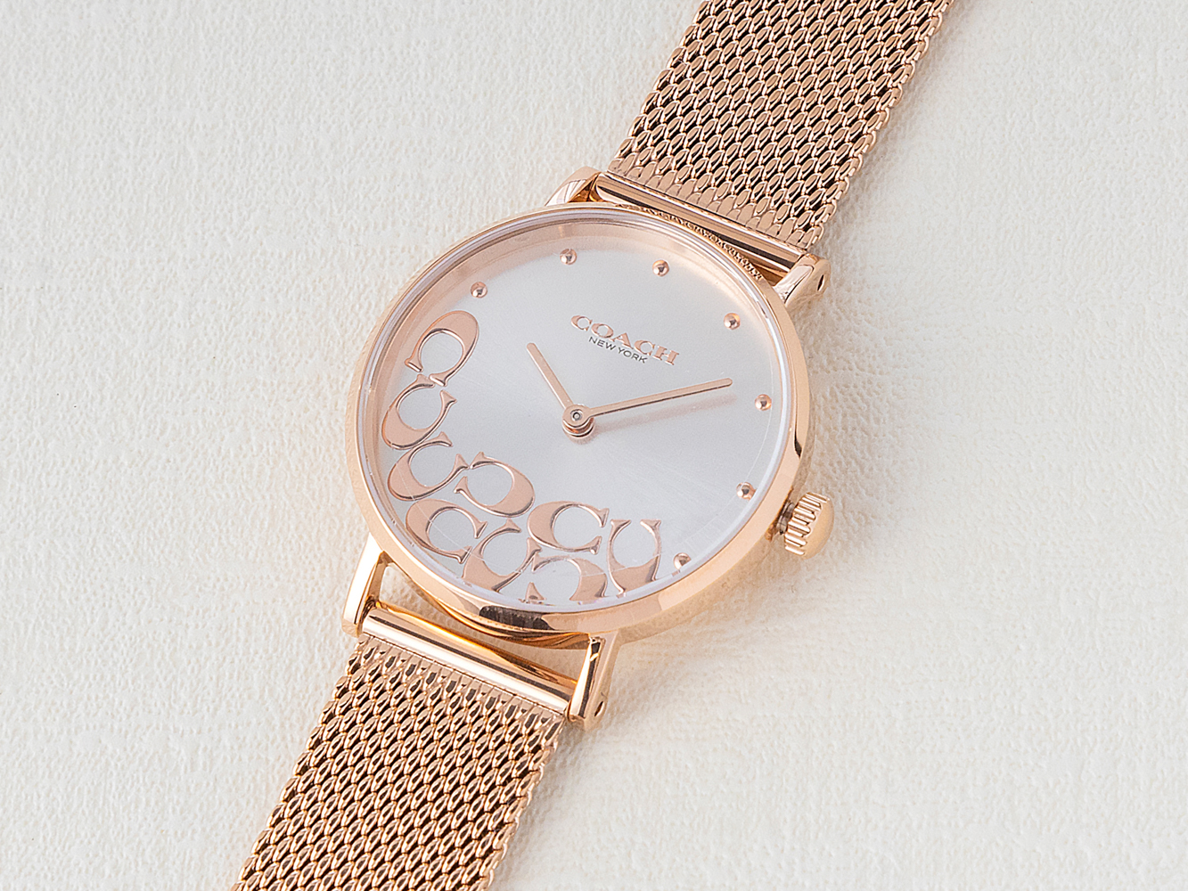 COACH/コーチ」 ペリー 36mm メッシュブレスレット-