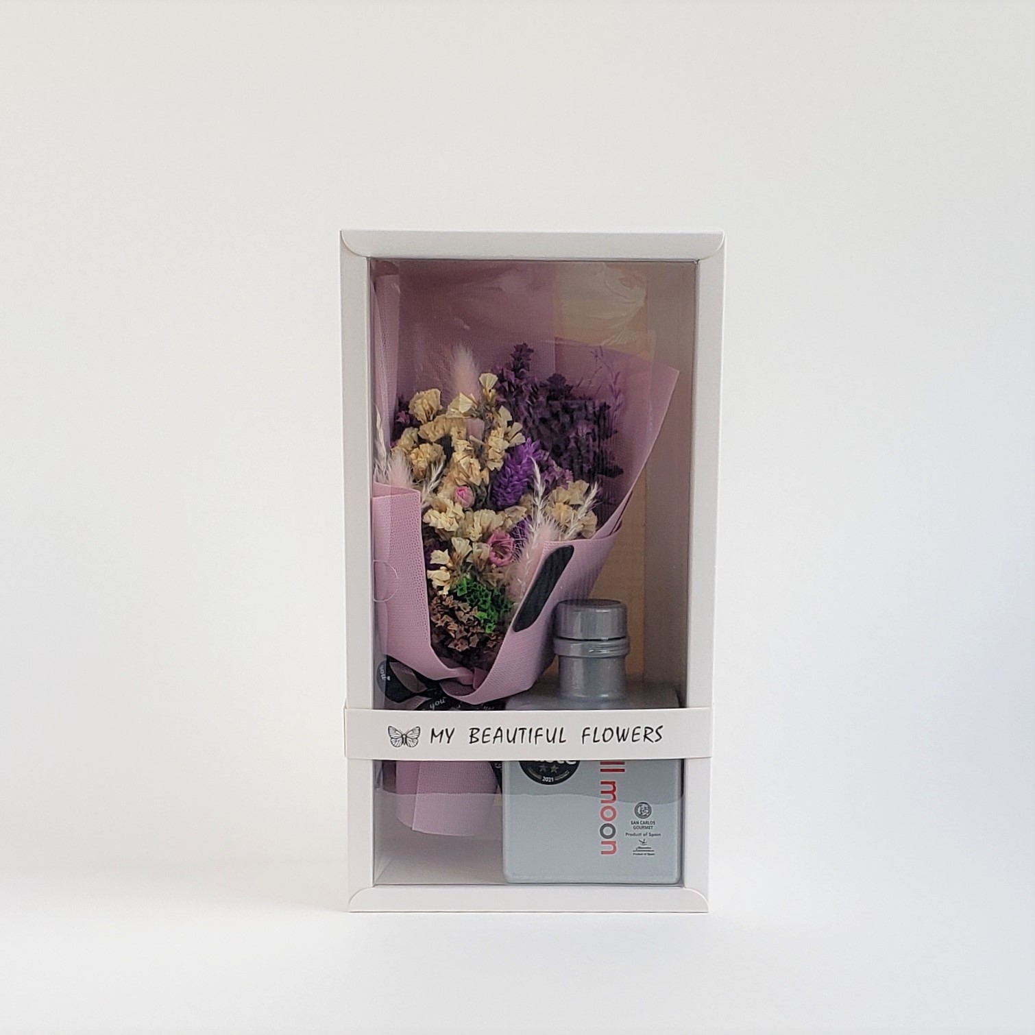 ドライフラワーとフルムーン12年熟成バルサミコ　ギフトセット