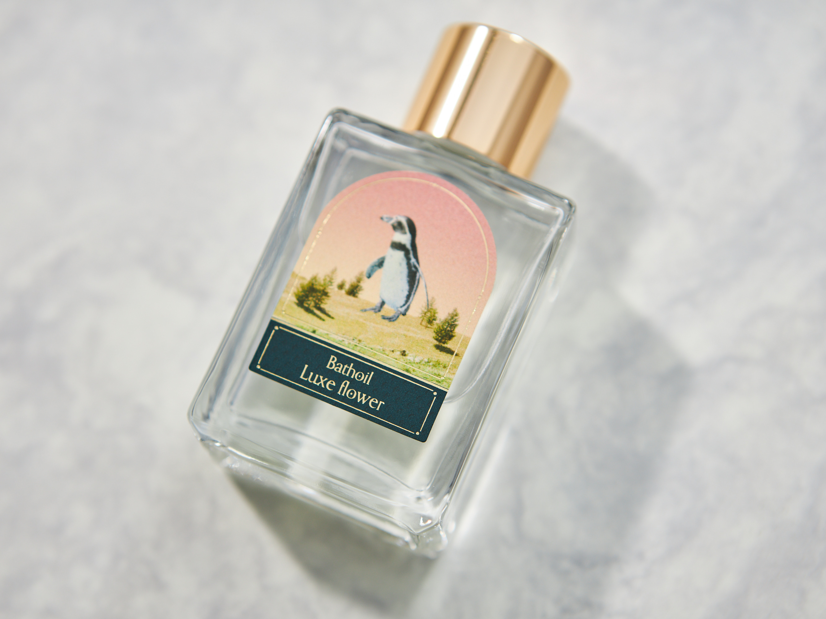 オーガニックコットン ハンドタオル1枚×Foo Tokyo バスオイル Luxe Flower・Dreaming Aroma ギフトセット