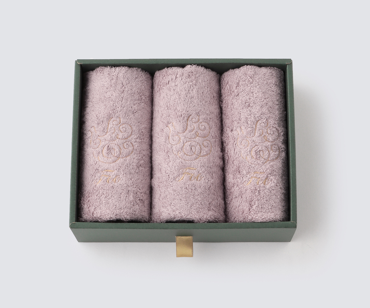 オーガニックコットン フェイスタオル 3枚入りギフトセット