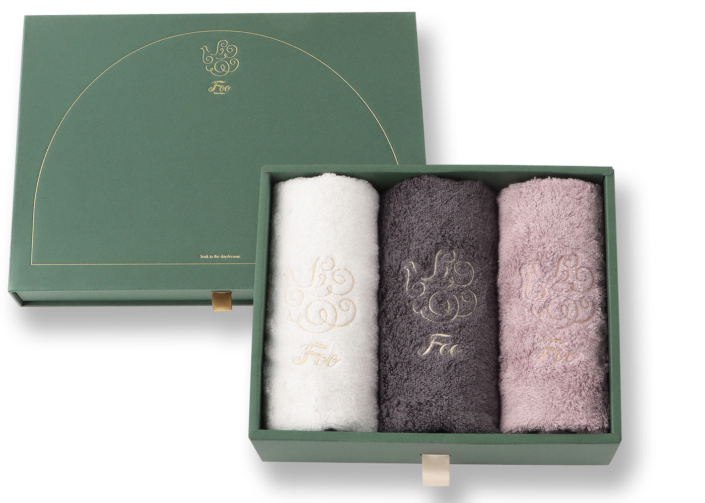 オーガニックコットン フェイスタオル 3枚入りギフトセット