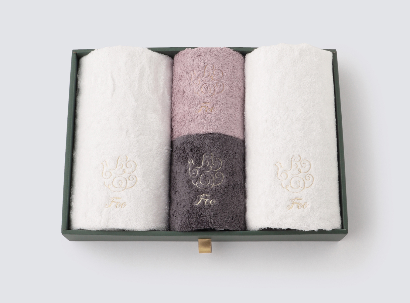 オーガニックコットン フェイスタオル2枚＆ハンドタオル2枚入りギフトセット