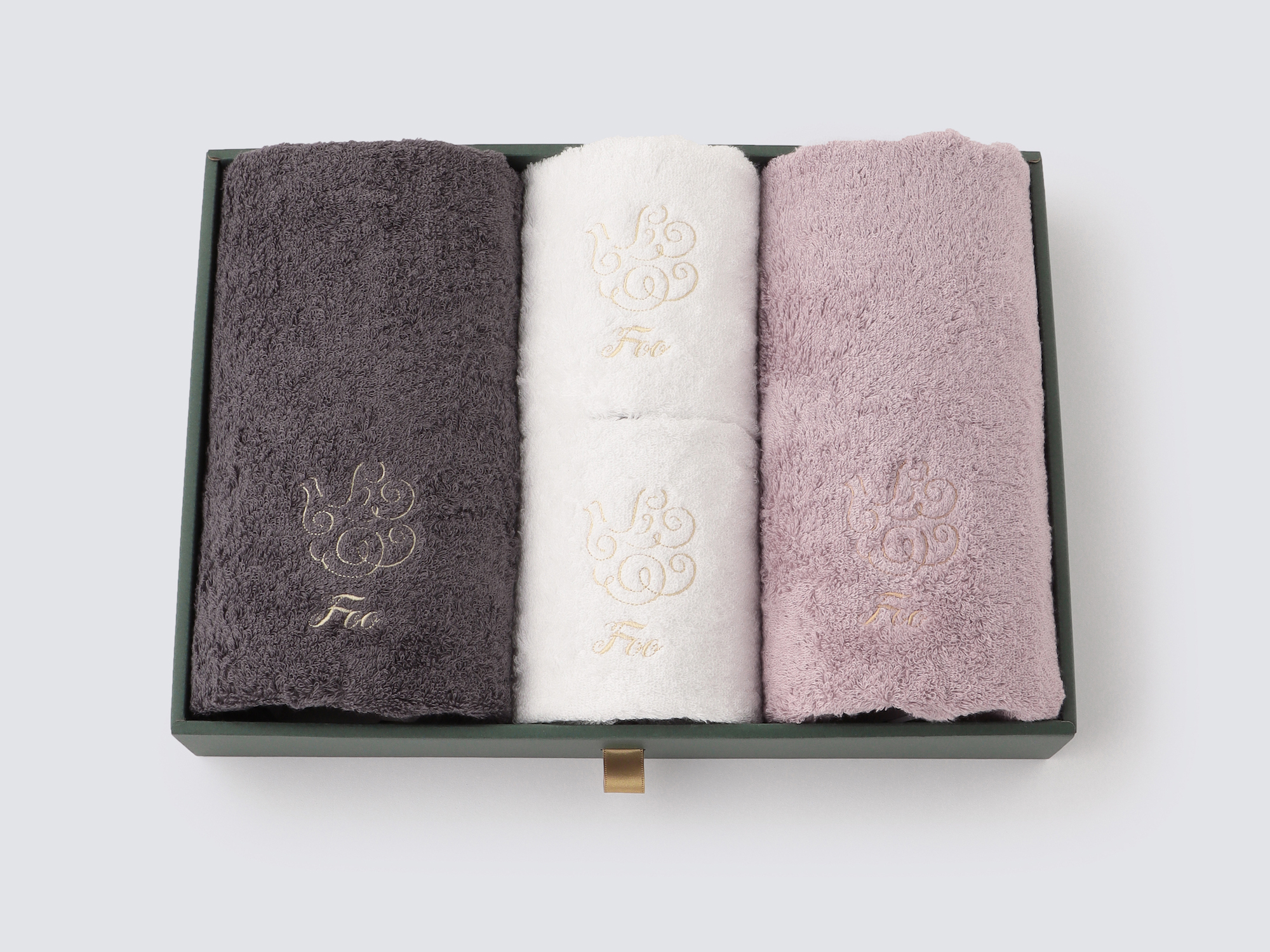 オーガニックコットン フェイスタオル2枚＆ハンドタオル2枚入りギフトセット