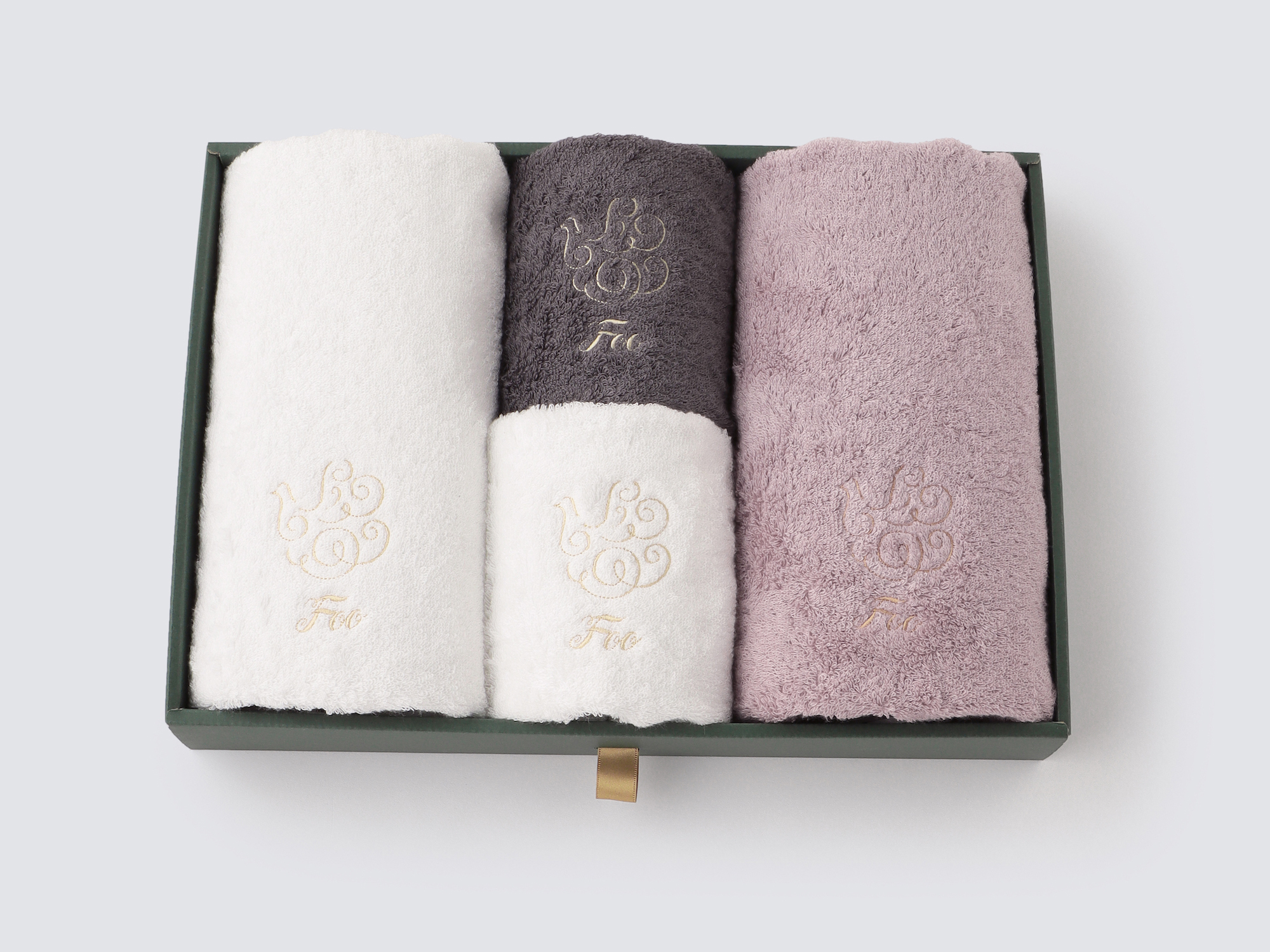 オーガニックコットン フェイスタオル2枚＆ハンドタオル2枚入りギフトセット