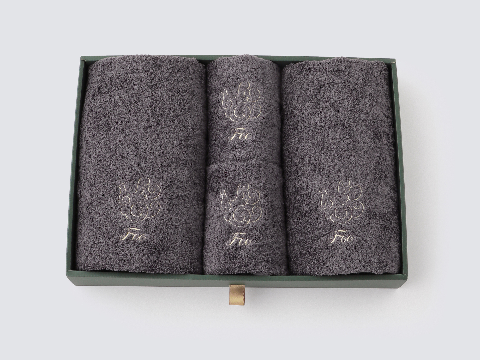 オーガニックコットン フェイスタオル2枚＆ハンドタオル2枚入りギフトセット