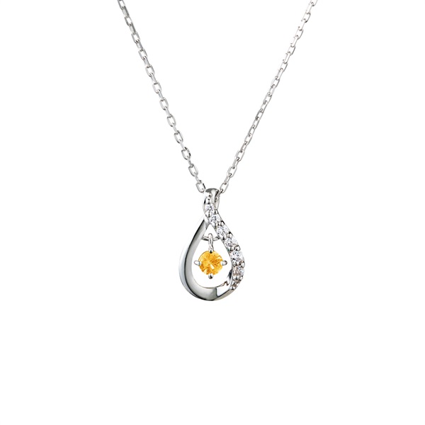 【名入れ】シルバーネックレス　誕生石