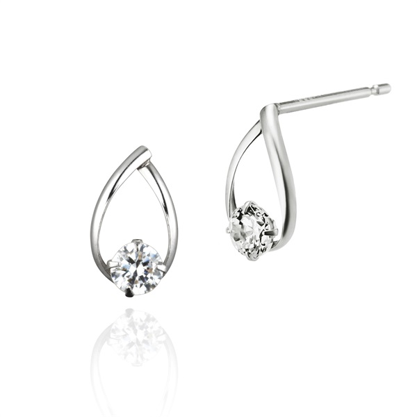 【名入れケース】しずくネックレス&ピアス　2点セット