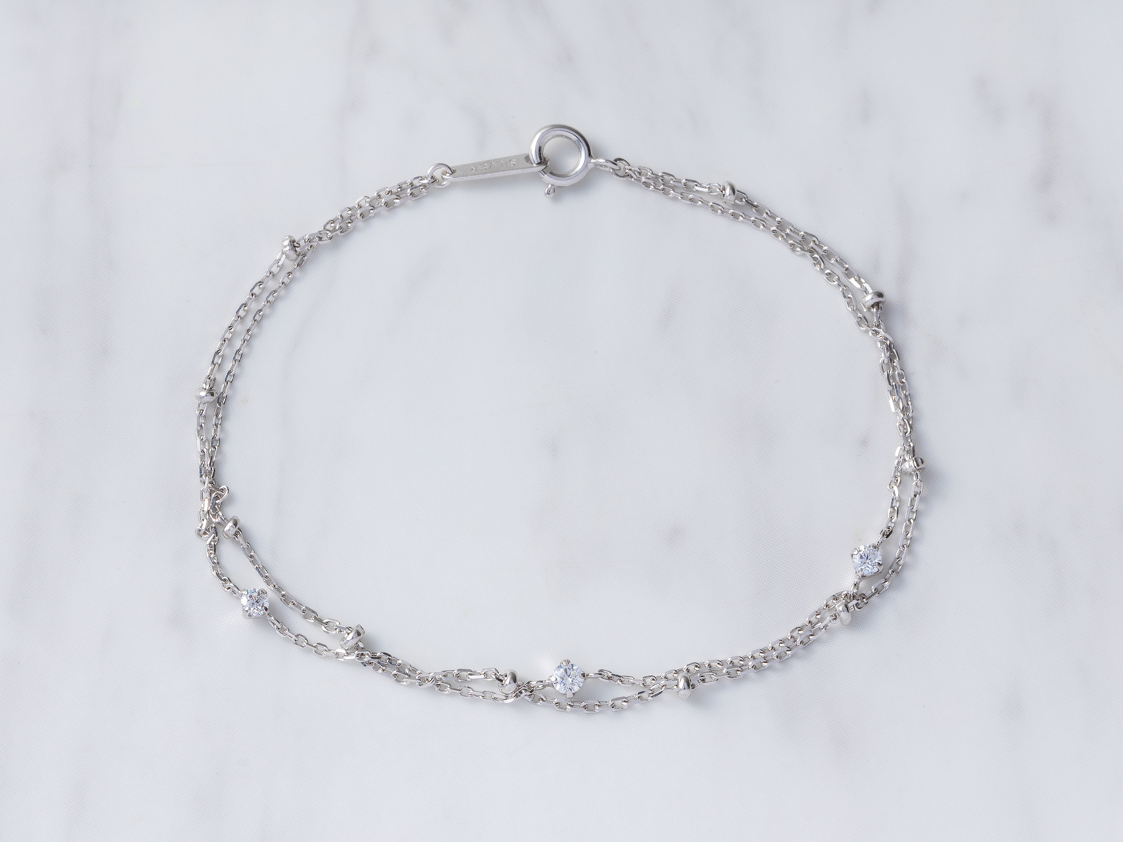 【名入れ】2連ブレスレット&ジュエリーケースセット 