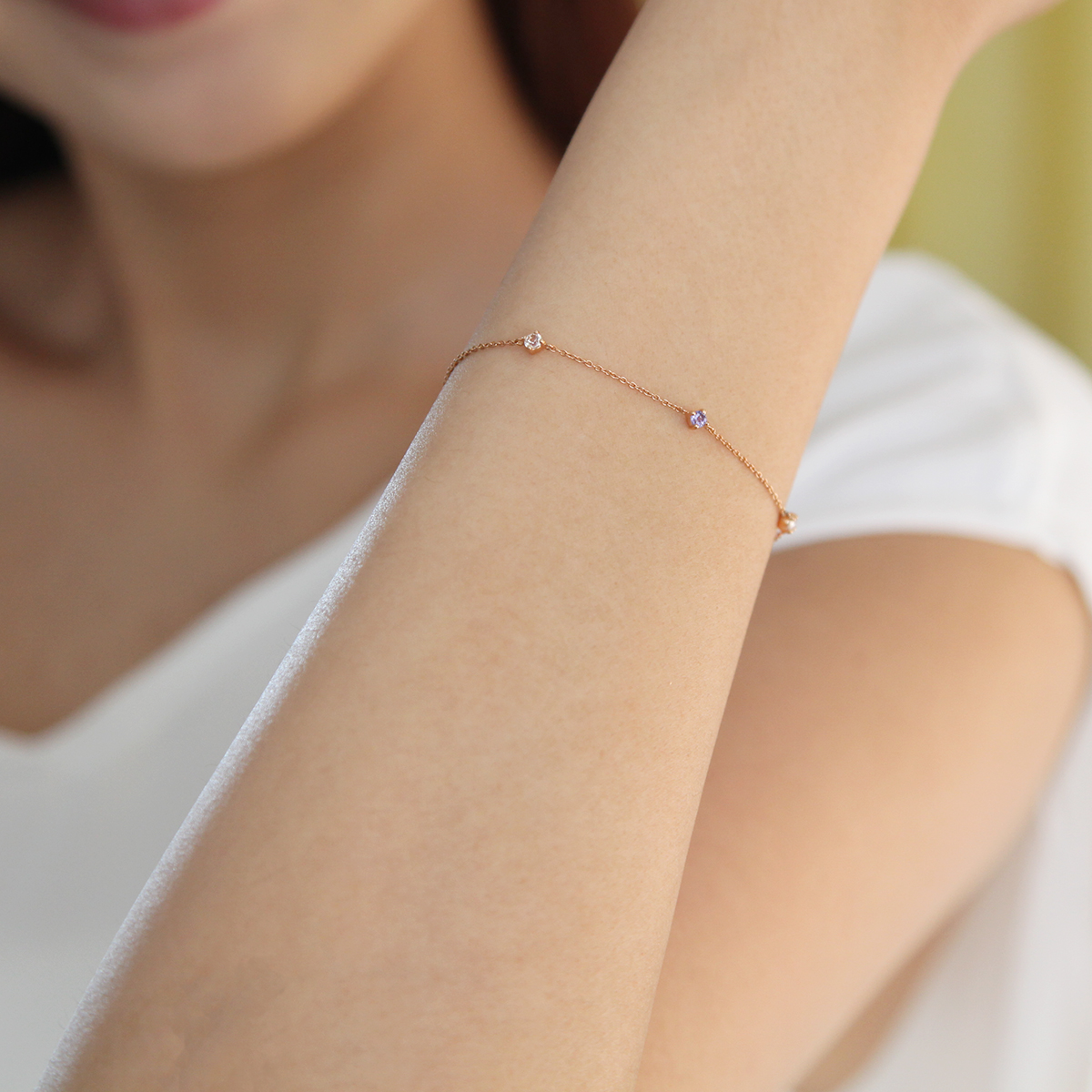 【名入れ】誕生石ブレスレット&ジュエリーケースセット