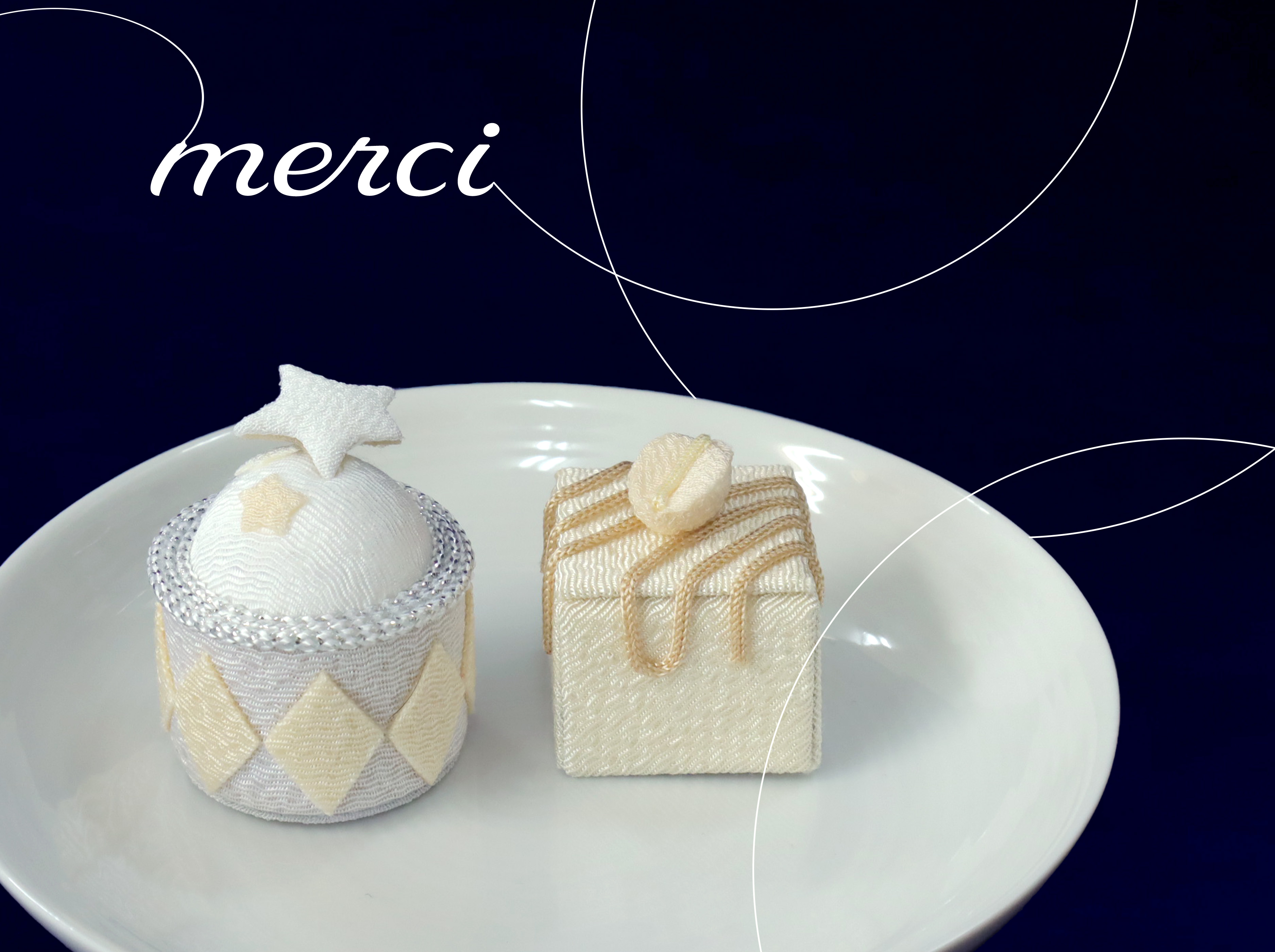 merci ちりめんスイーツ ホワイトチョコスタ―