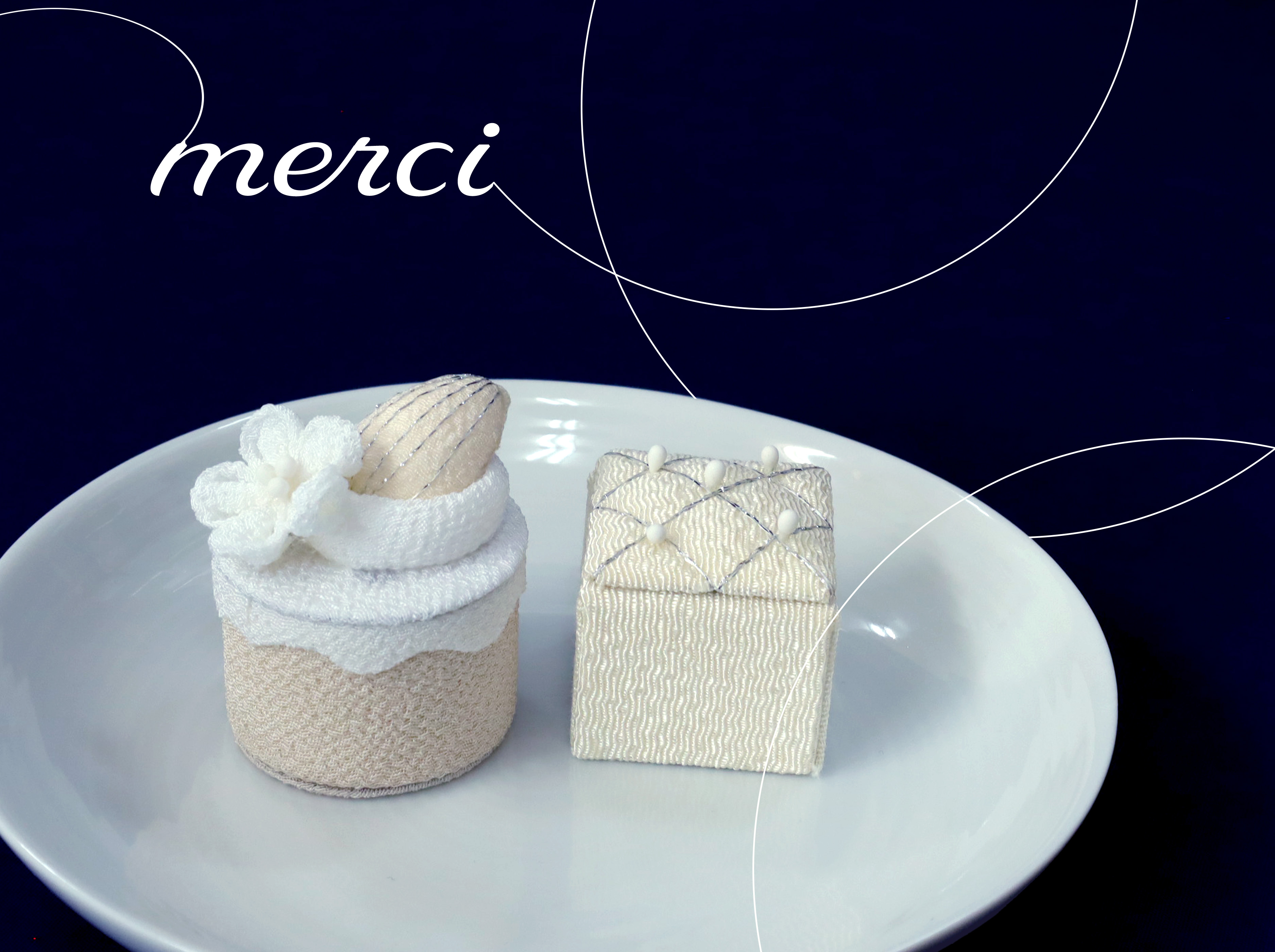 merci ちりめんスイーツ ホワイトチョコアーモンド