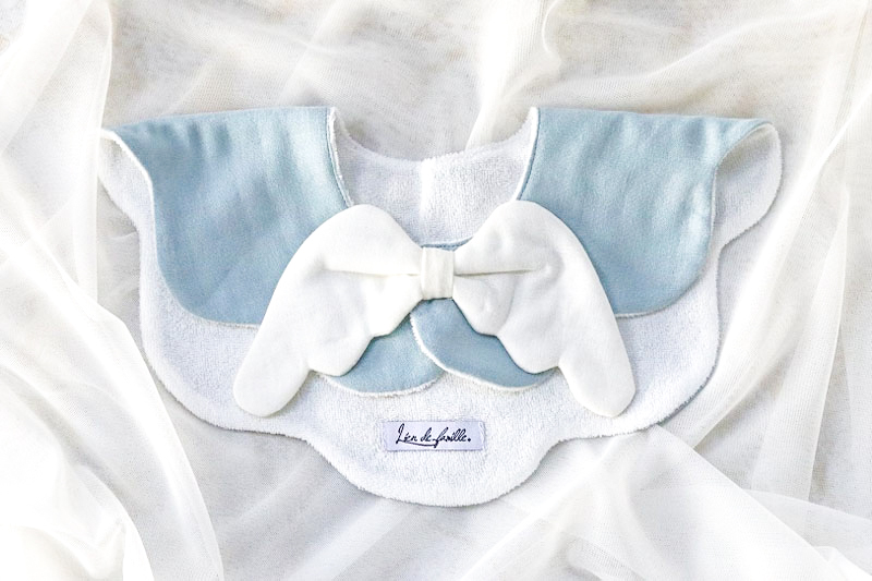 【ボックス付き】天使スタイ&ラトルセット