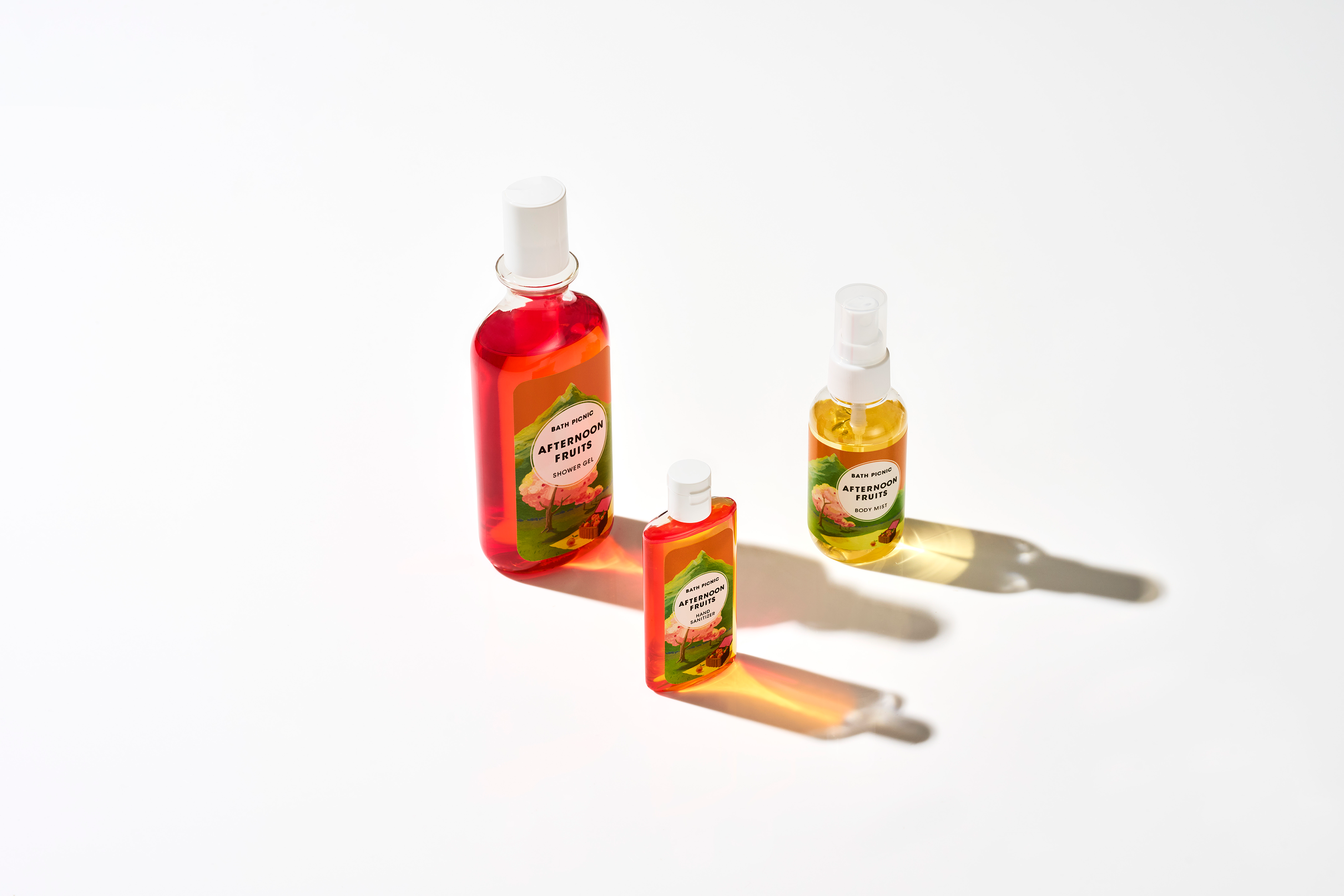 選べるシャワージェル＆ボディミスト&アルコールハンドジェル 3点セット