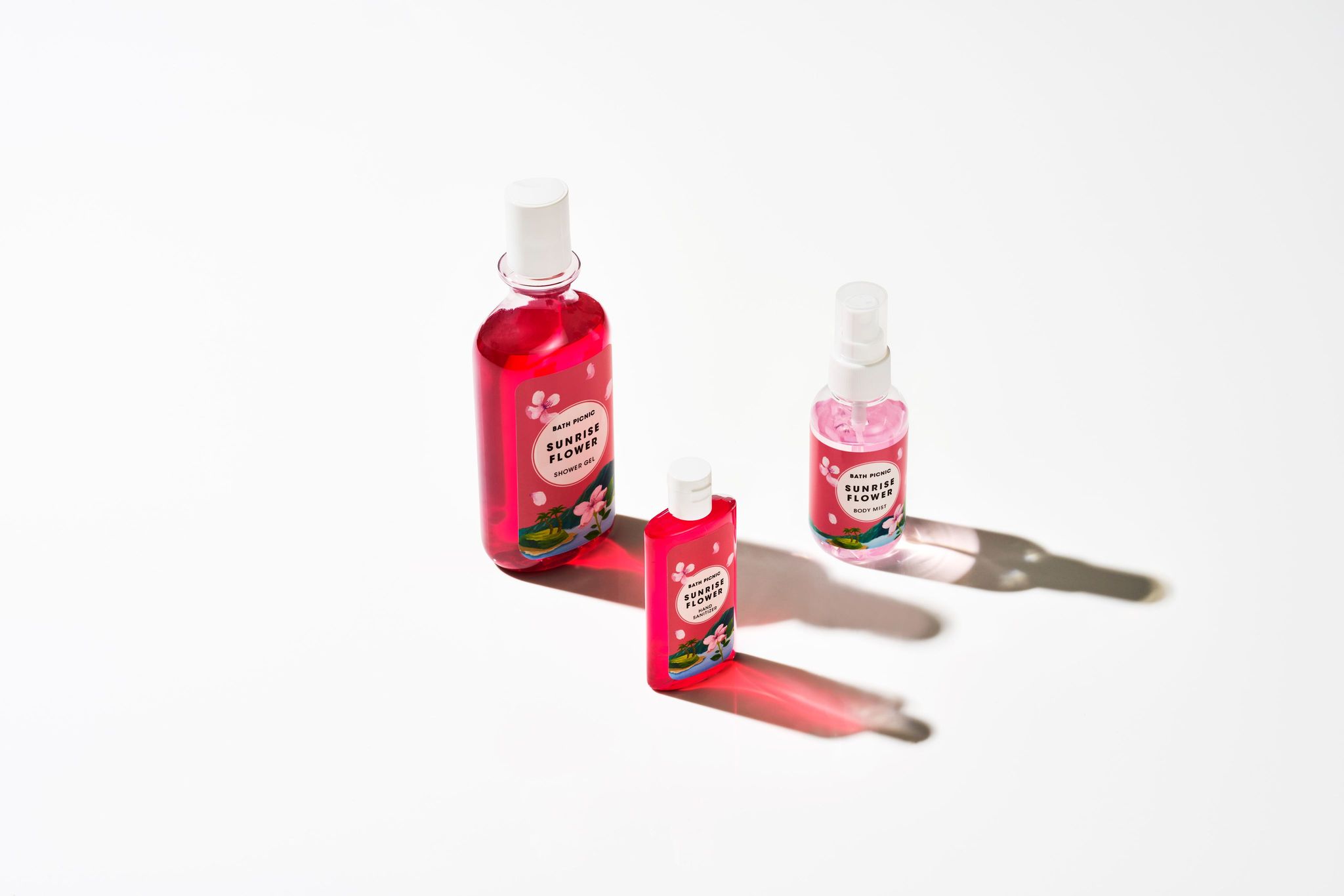 選べるシャワージェル＆ボディミスト&アルコールハンドジェル 3点セット