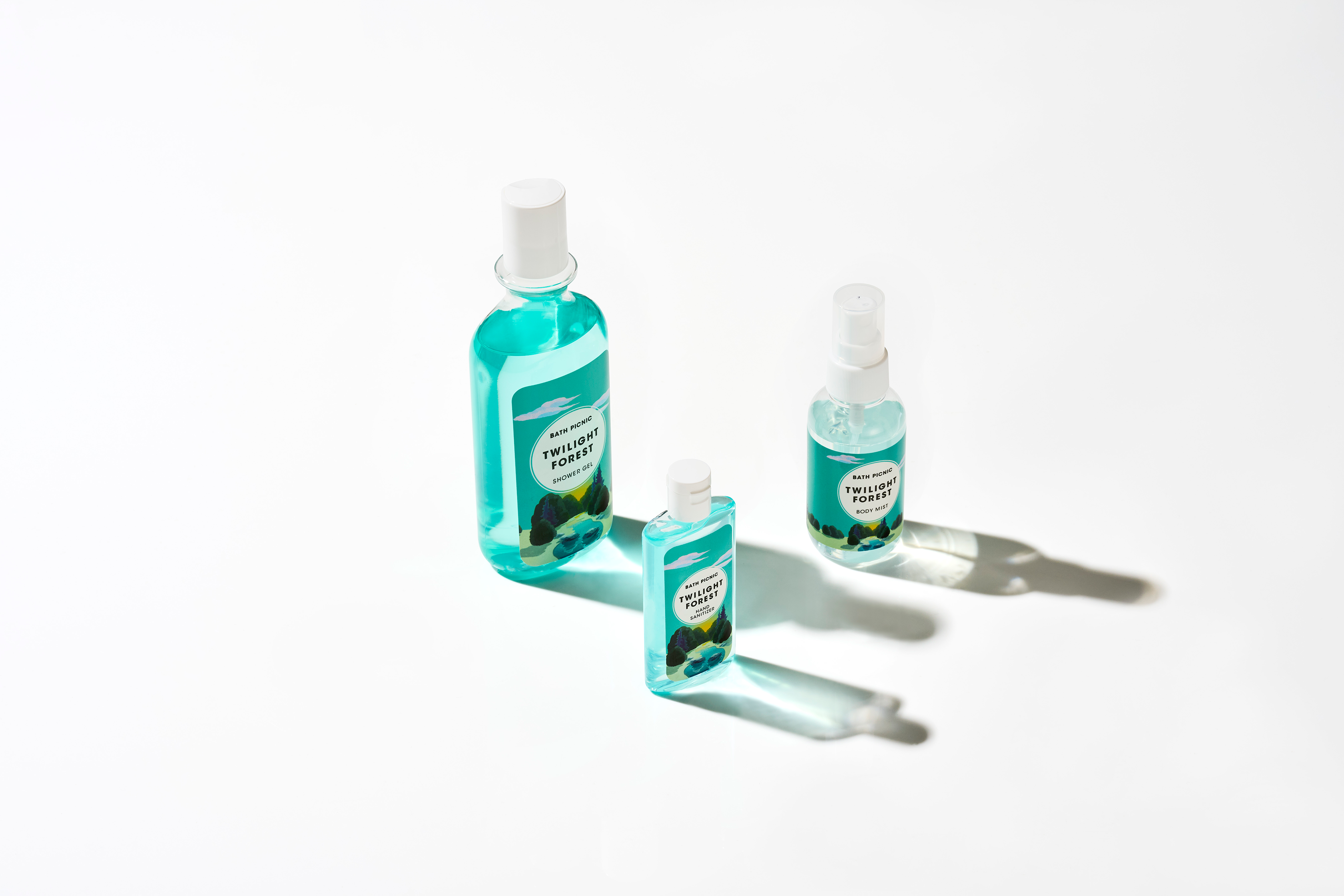 選べるシャワージェル＆ボディミスト&アルコールハンドジェル 3点セット