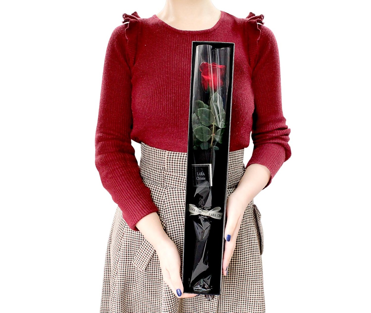 ロイヤルローズ プリザーブドフラワー 薔薇 1輪 ハンドクリーム ギフトセット