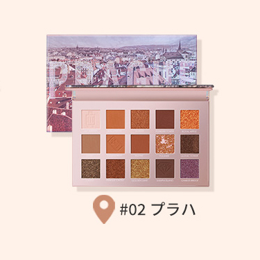 GO TRAVEL 15色アイシャドウパレット