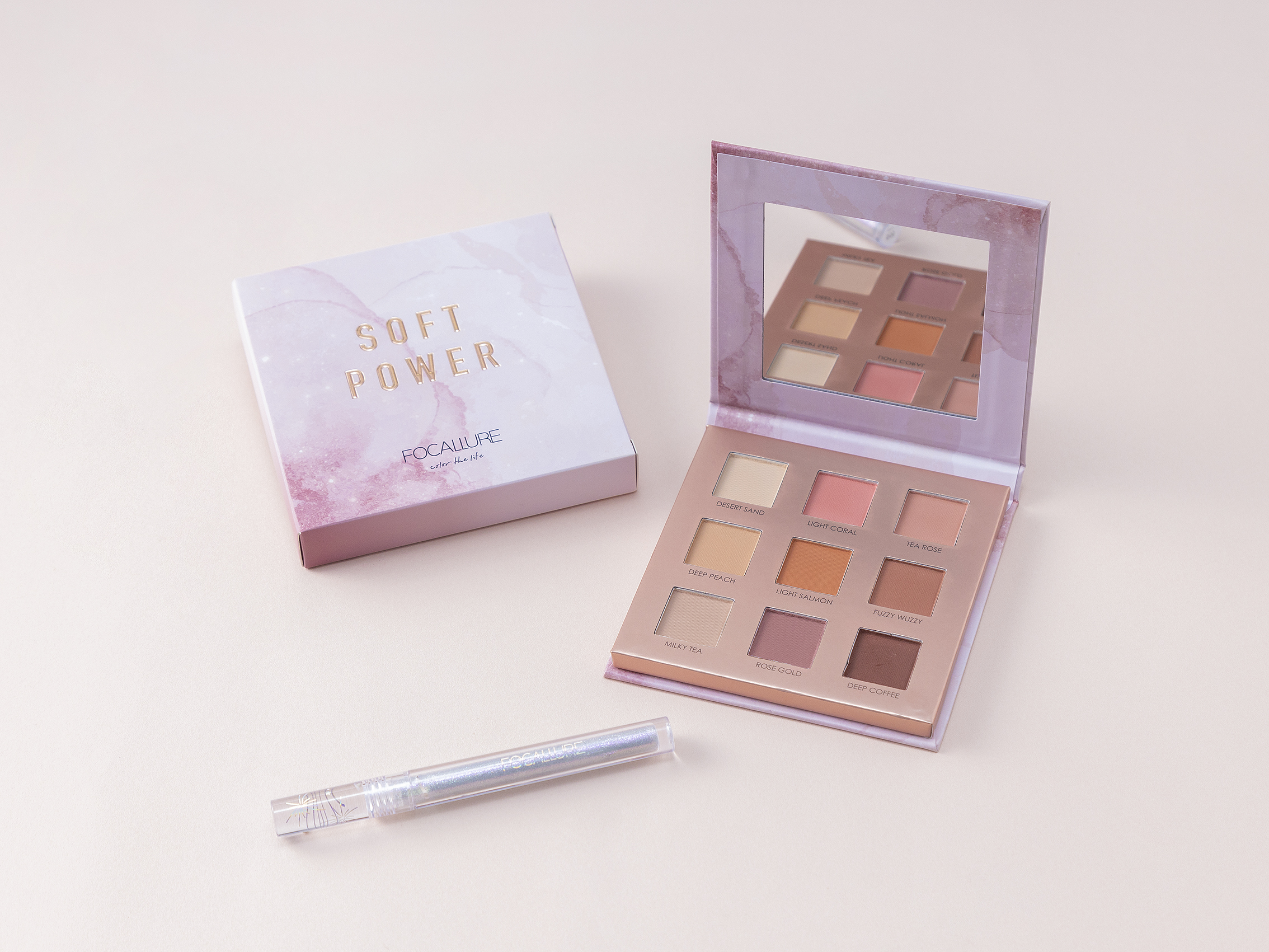 【セット】9Panアイシャドウパレット & グリッターライナー セット