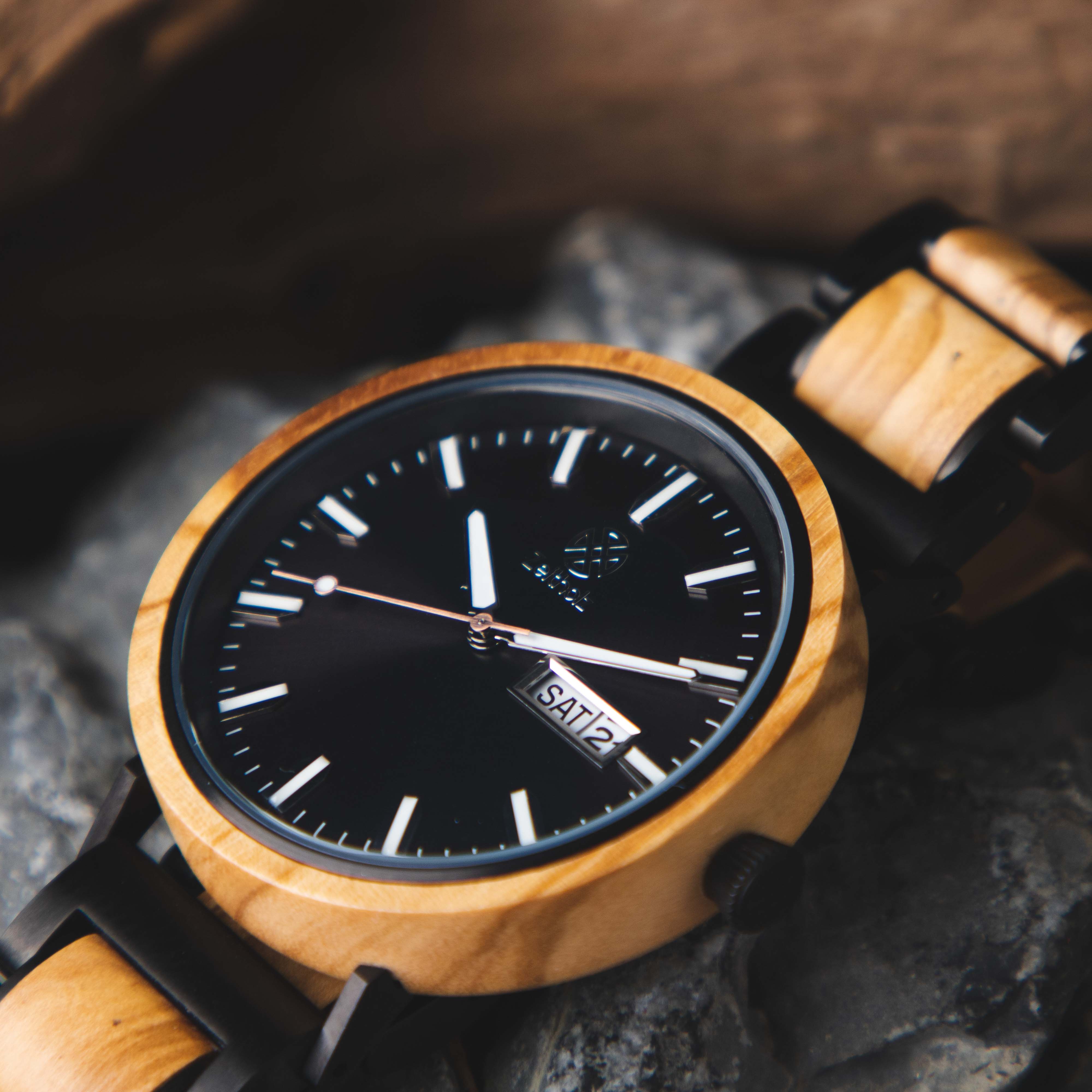木製腕時計 STOLLBERG STEEL（Unisex）