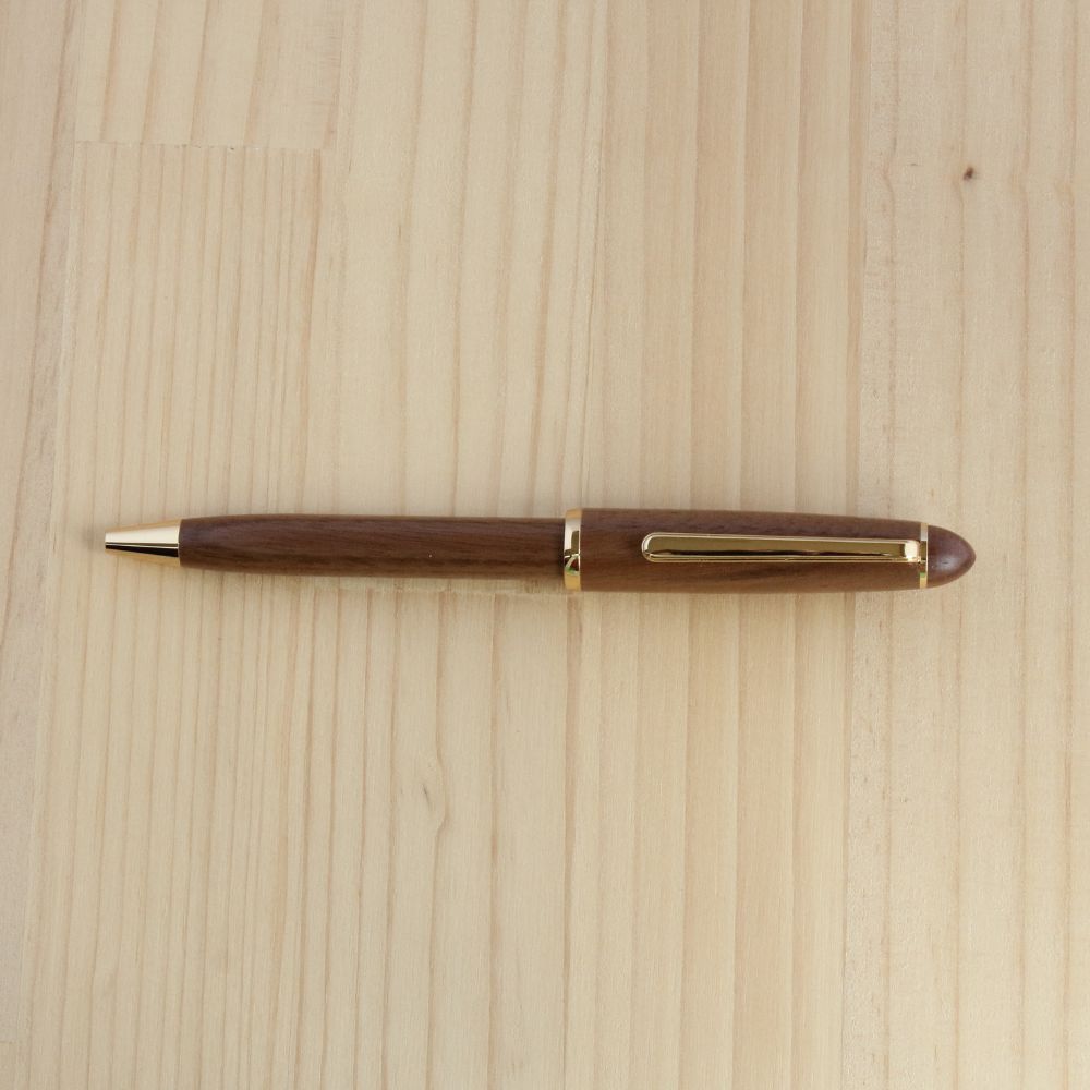 名入れ 天然木ノック式ボールペン