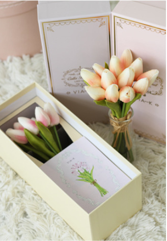 すぐに飾れるカラーブーケライト＋ベース2点セット