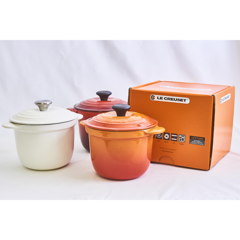 605 LE CREUSET あおる 鋳鉄 両手鍋 18cm 黒