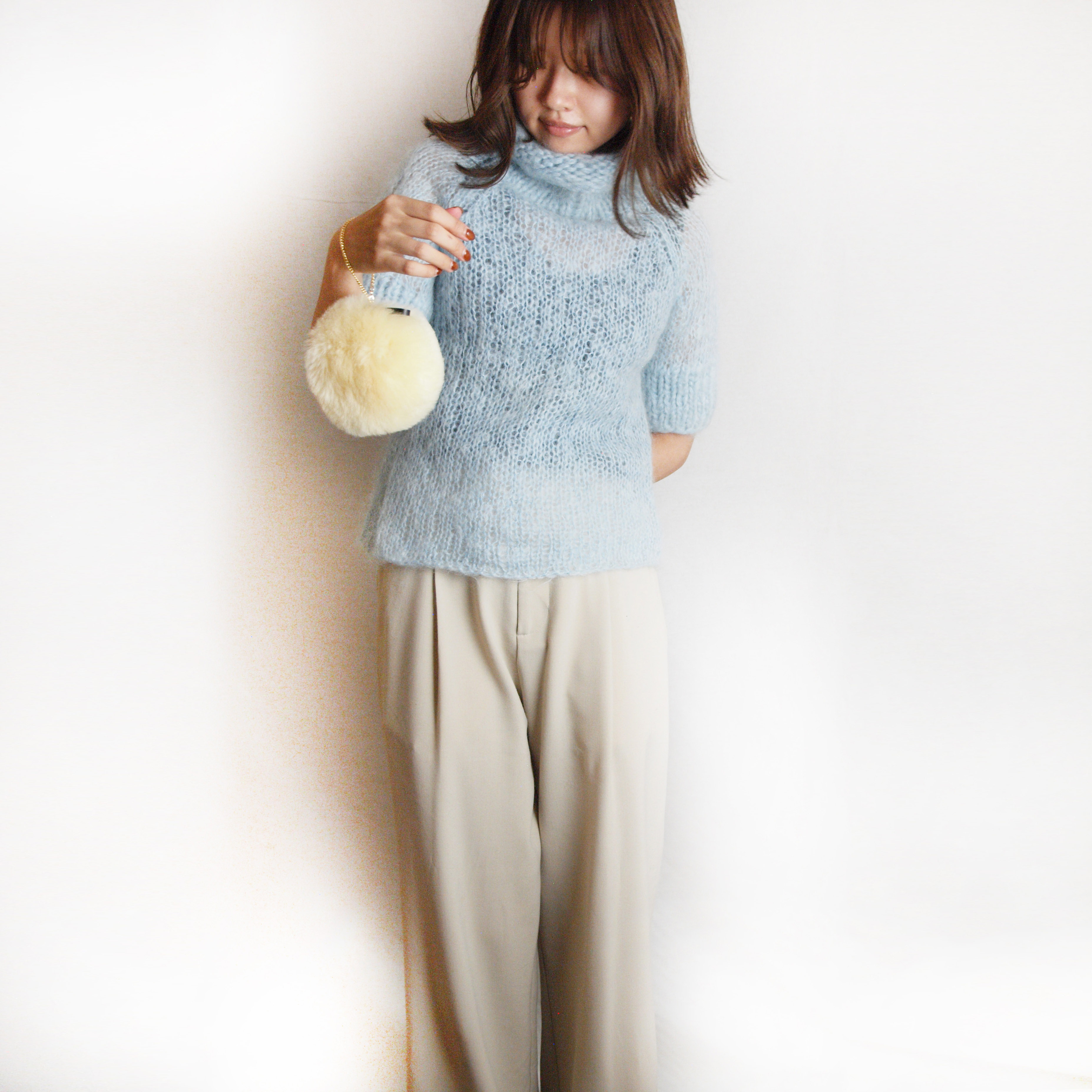 muku MACARON ムートンポーチ