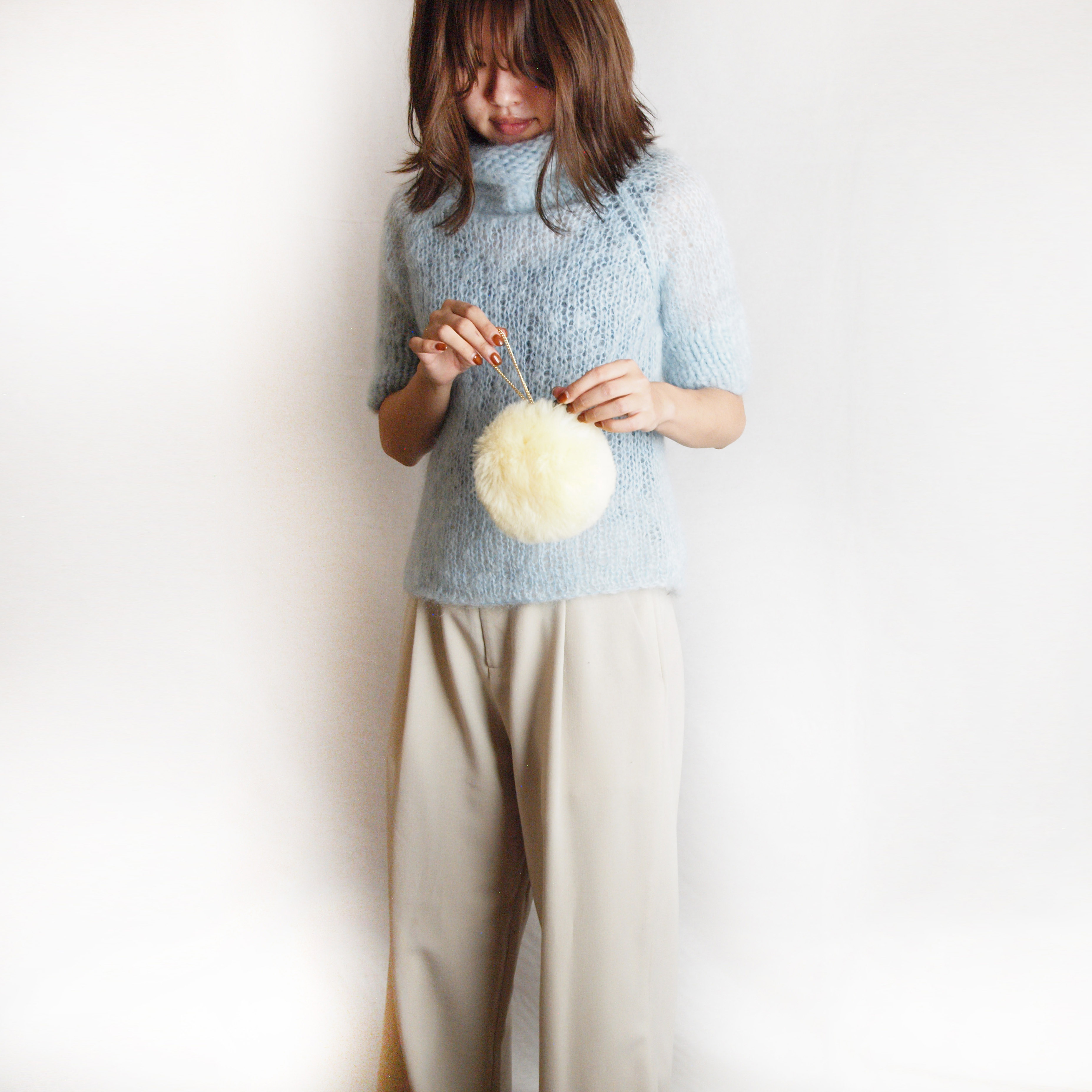 muku MACARON ムートンポーチ