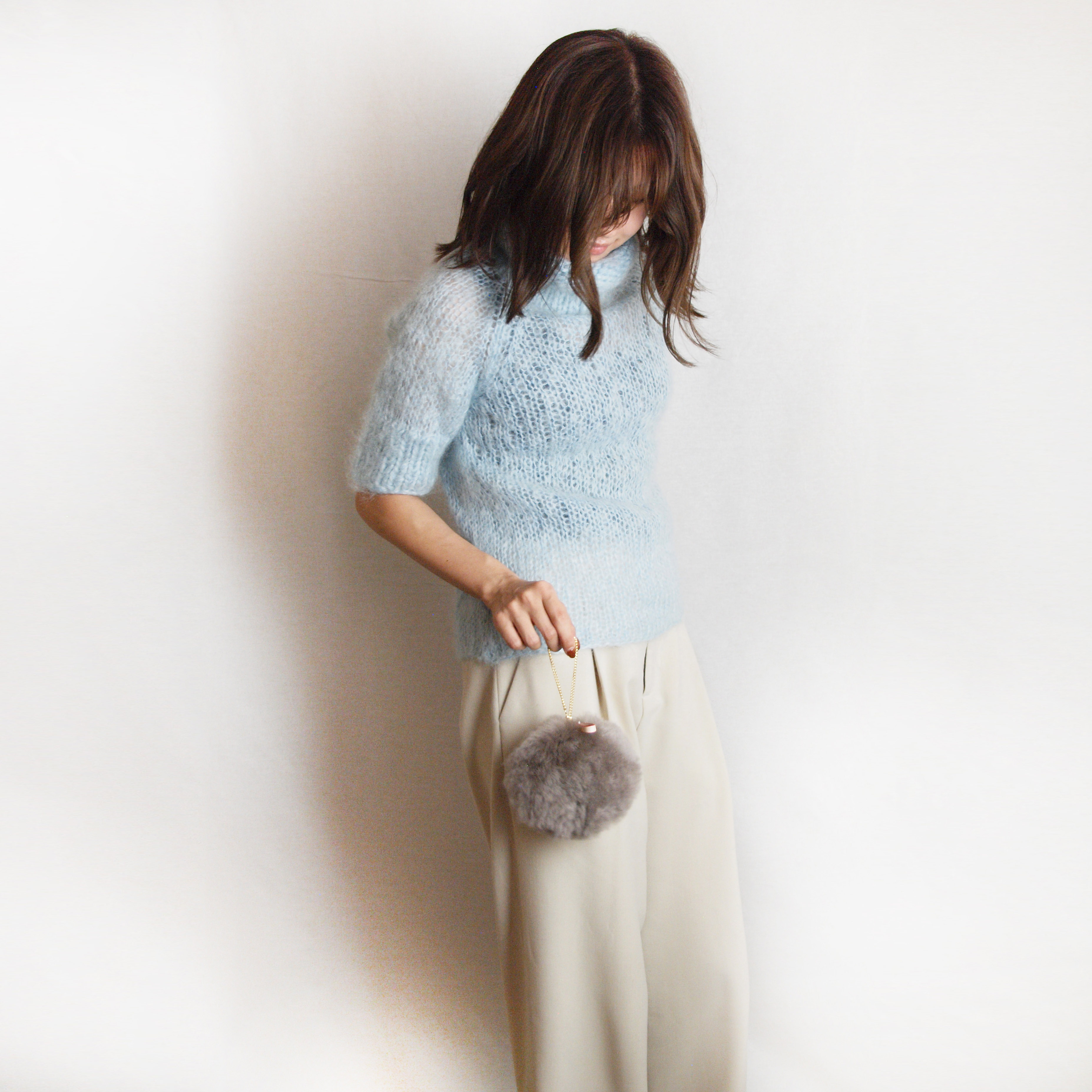 muku MACARON ムートンポーチ