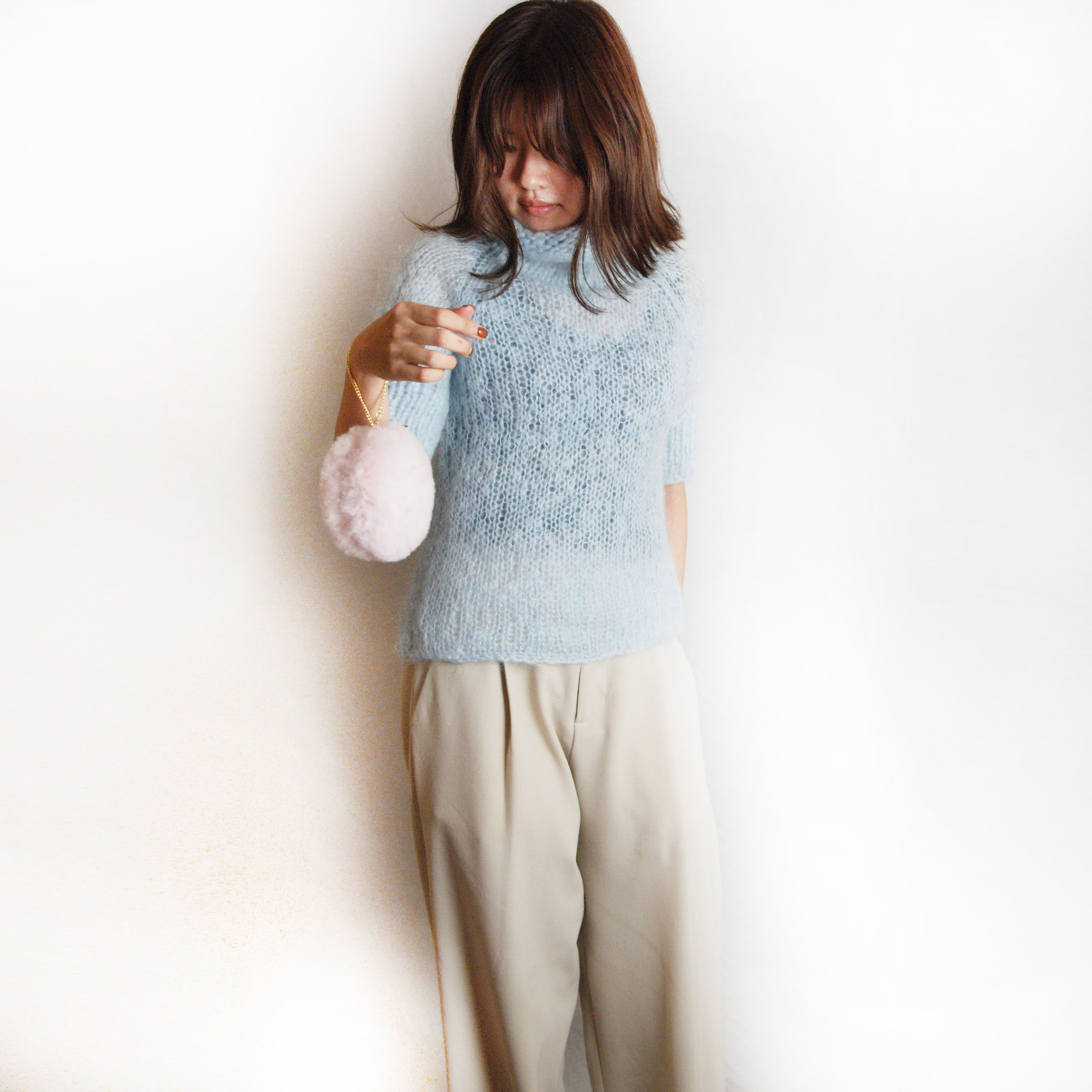 muku MACARON ムートンポーチ