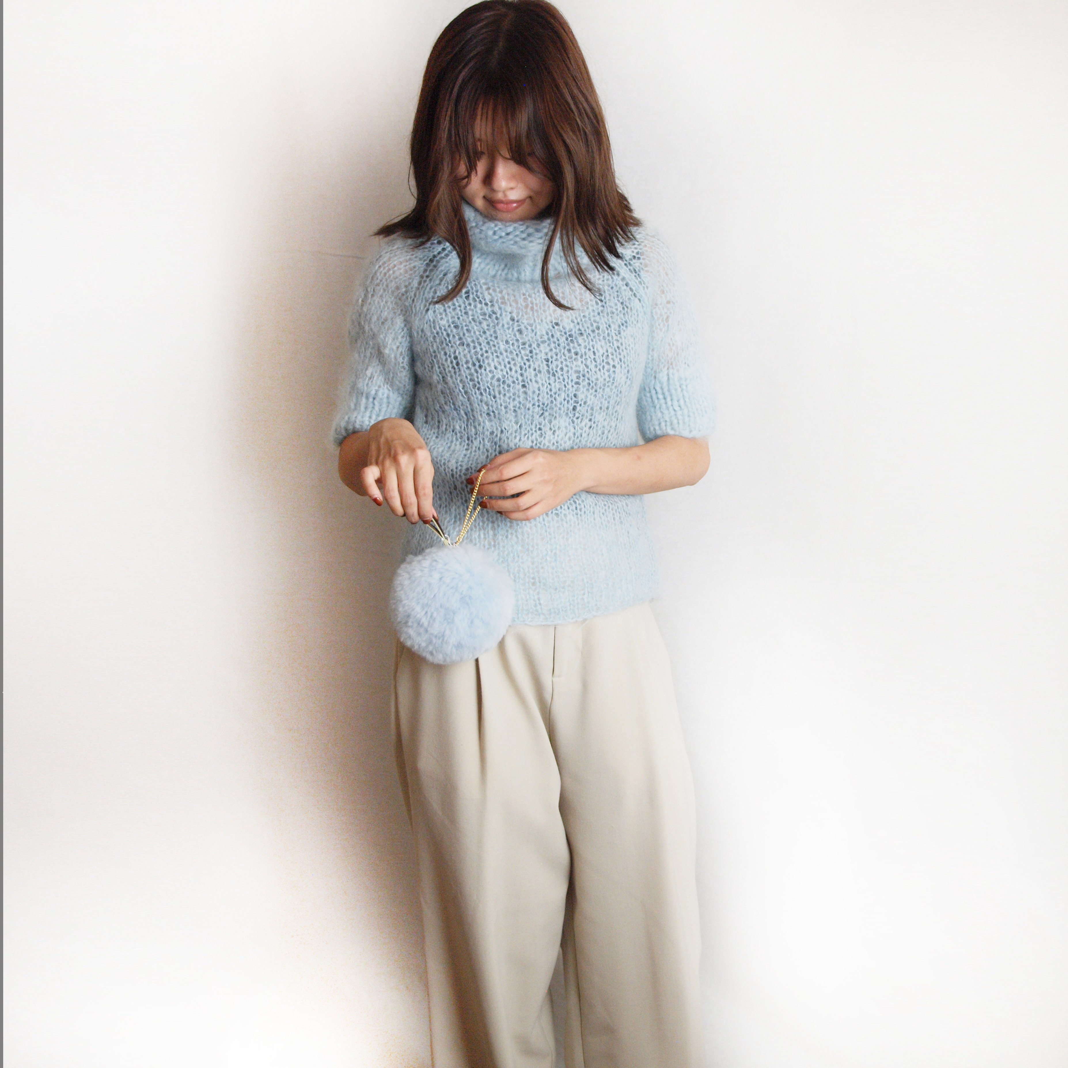 muku MACARON ムートンポーチ