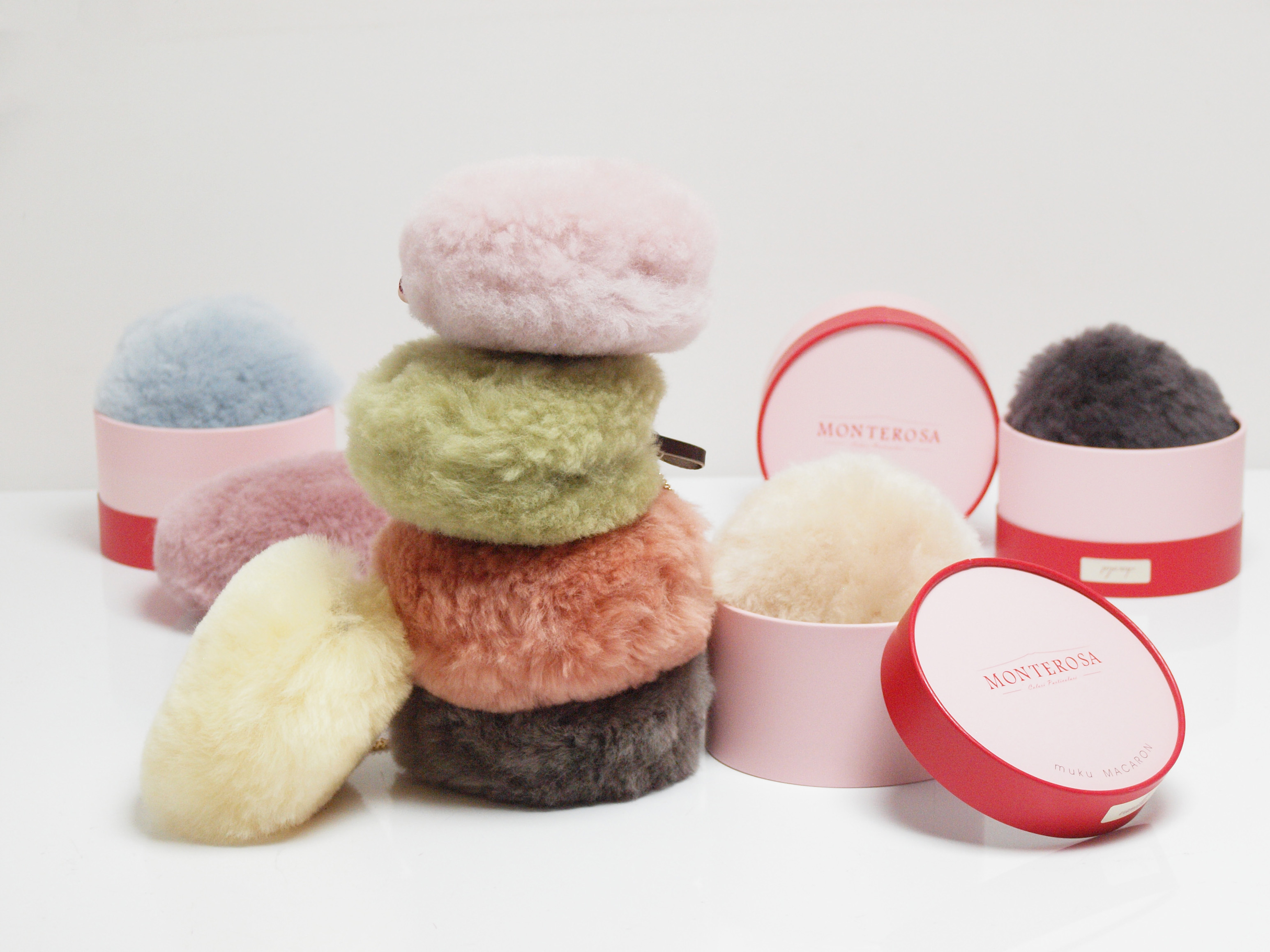 muku MACARON ムートンポーチ