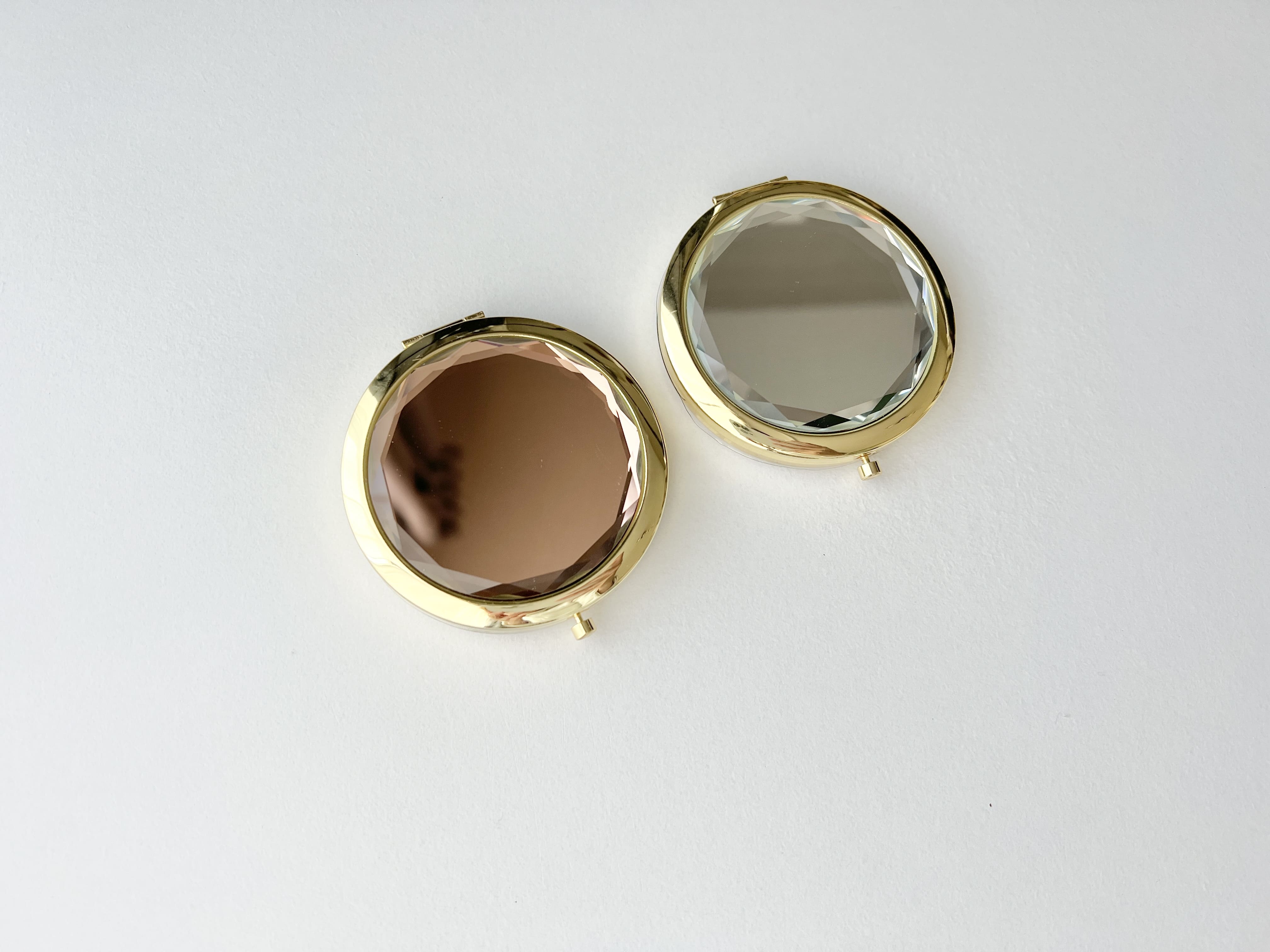 名入れコンパクトミラー&キーホルダーセット