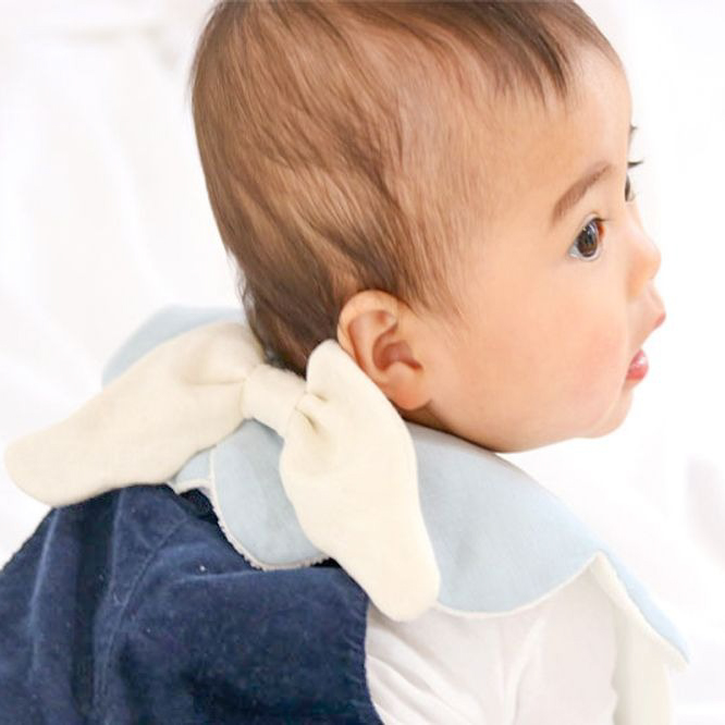 【ボックス付き】もこもこ天使スタイ&ガーゼ3枚セット