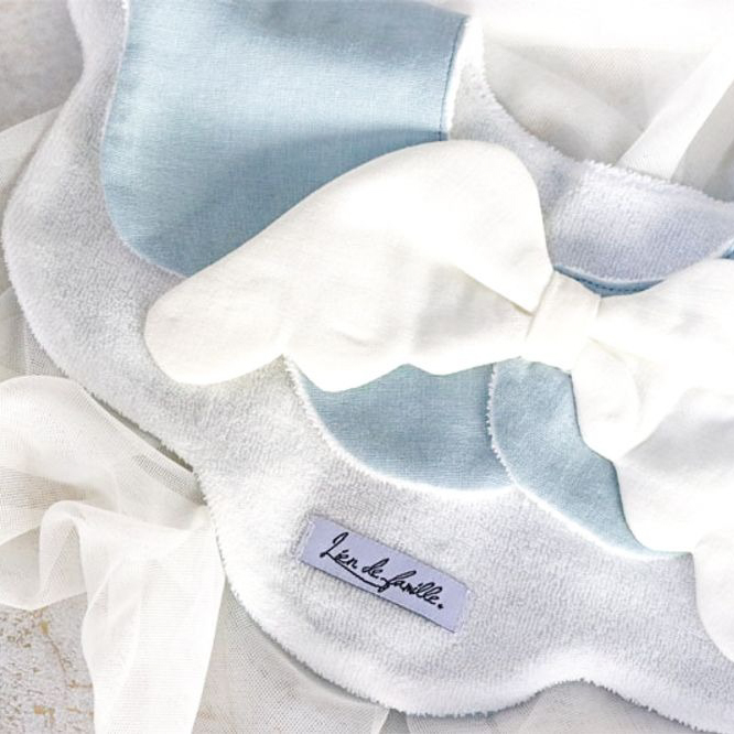 【ボックス付き】もこもこ天使スタイ&ガーゼ3枚セット