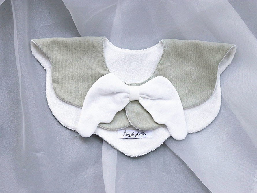 【ボックス付き】もこもこ天使スタイ&ガーゼ3枚セット